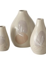 Boltze Home Vaas Stona aardewerk 3-delige set h8/11/12cm