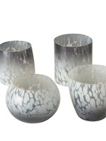 Boltze Home Windlicht Rolyo gelakt glas Ø10xh9cm per stuk