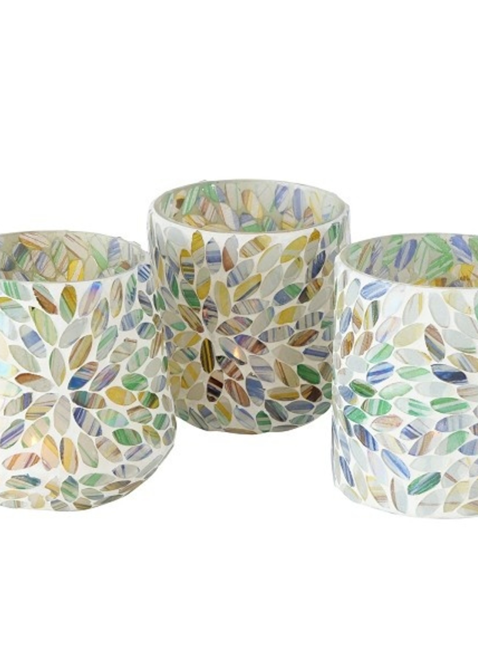 Boltze Home Windlicht Riovena glas Ø10xh11cm per stuk