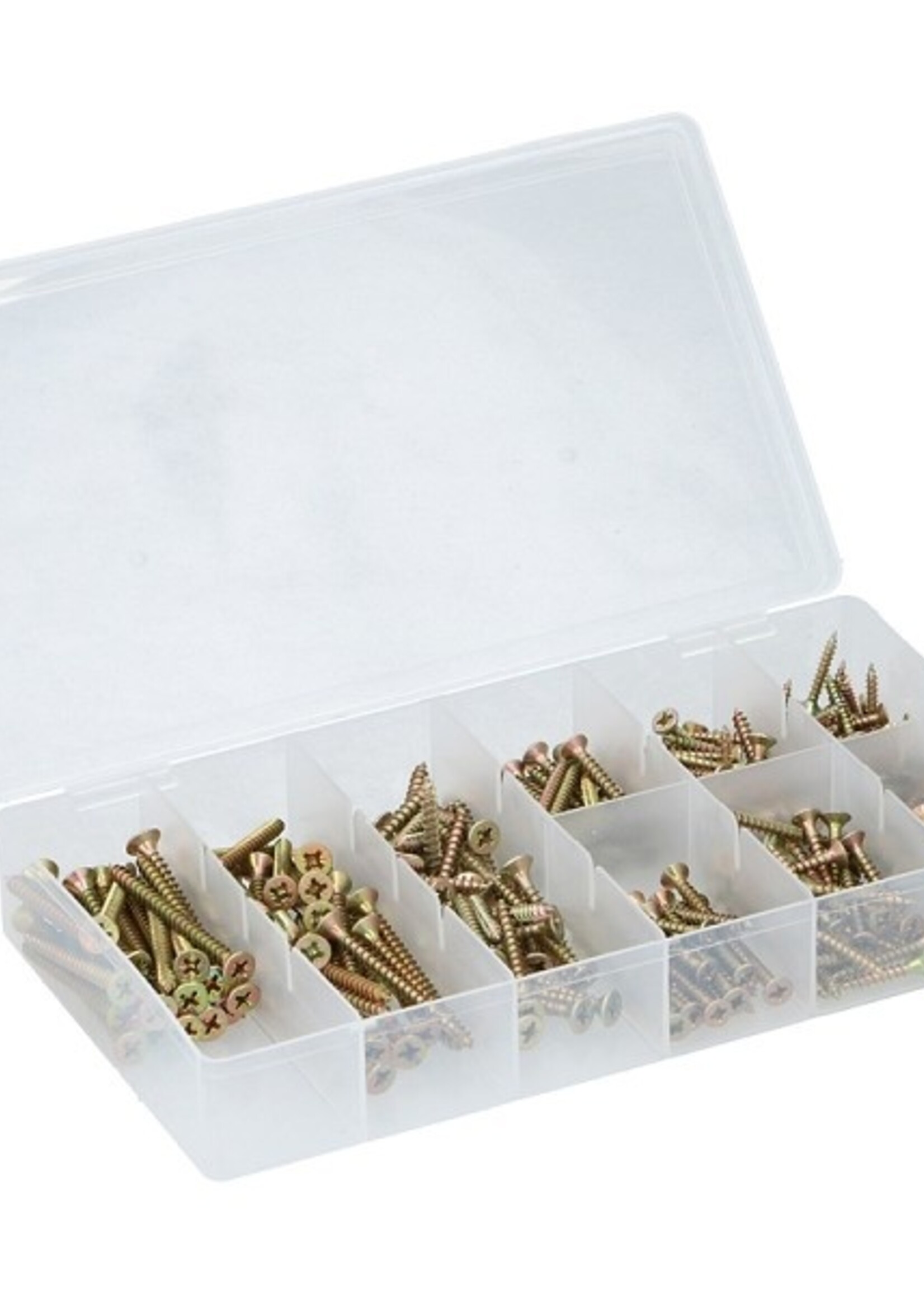 Kinzo Schroeven assortiment 332-delig in kunststof doosje