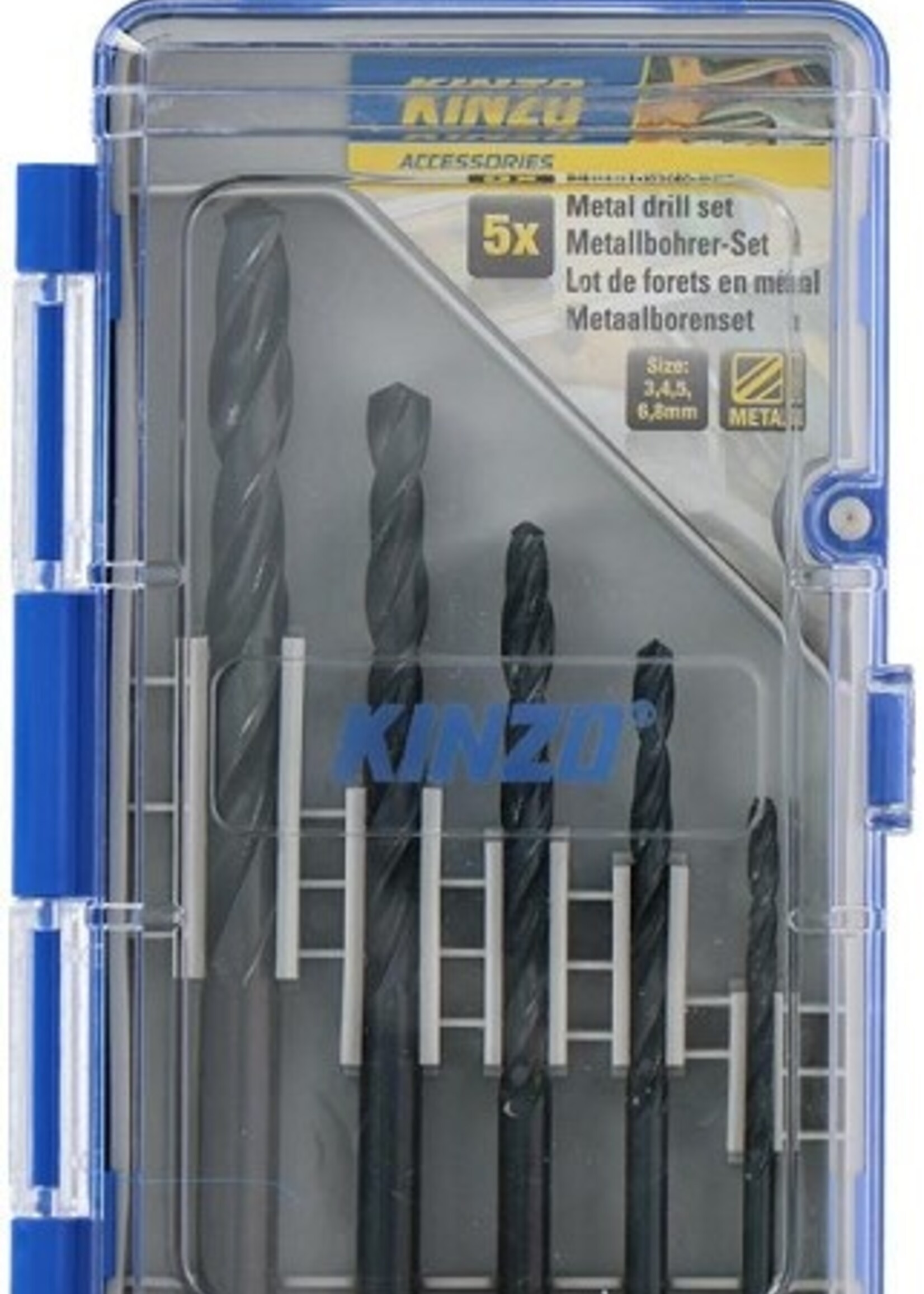 Kinzo Metaalborenset 5-delig (3-8mm)