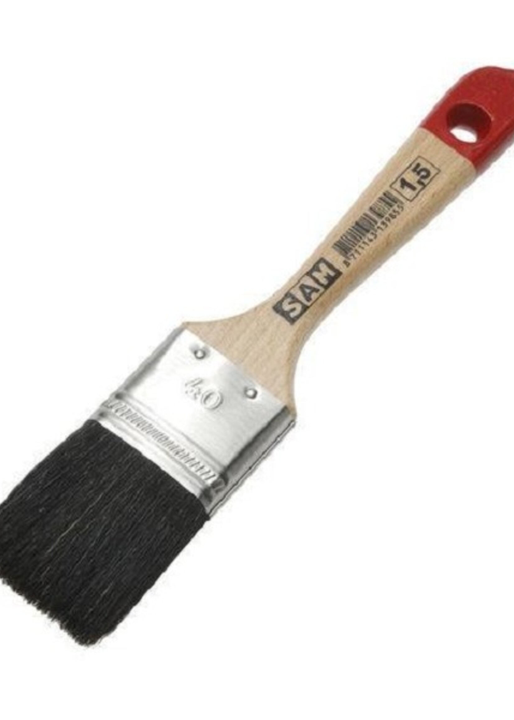 Kwast plat 1,5 hout 38mm