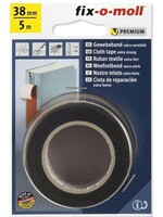 Powerband textiel 5mx38mm zwart