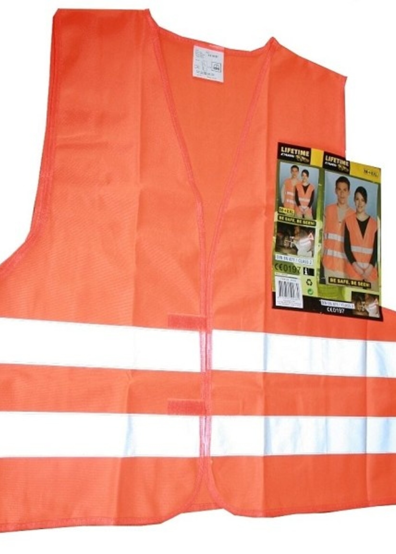Lifetime veiligheidsvest (hesje) oranje M-XXL