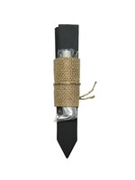 Decoris Moesttuin label leisteen 16x2,5cm set a 4 stuks met touw en krijt