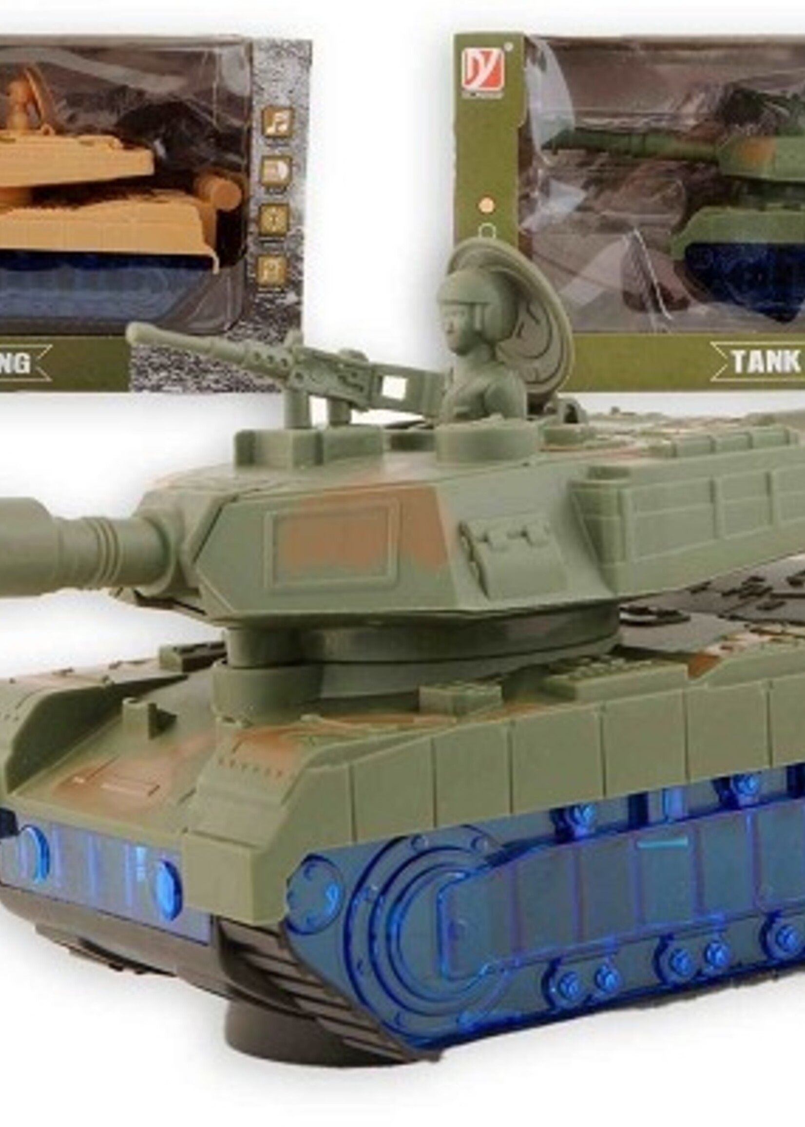 Tank 23cm met licht en geluid 27,5 X 14,5 X 10 cm