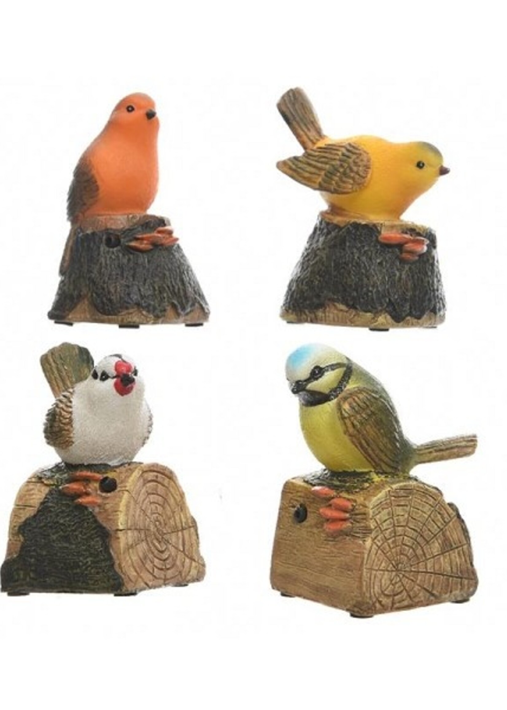 Decoris Vogel polyresin L7.5-W6-H10cm per stuk