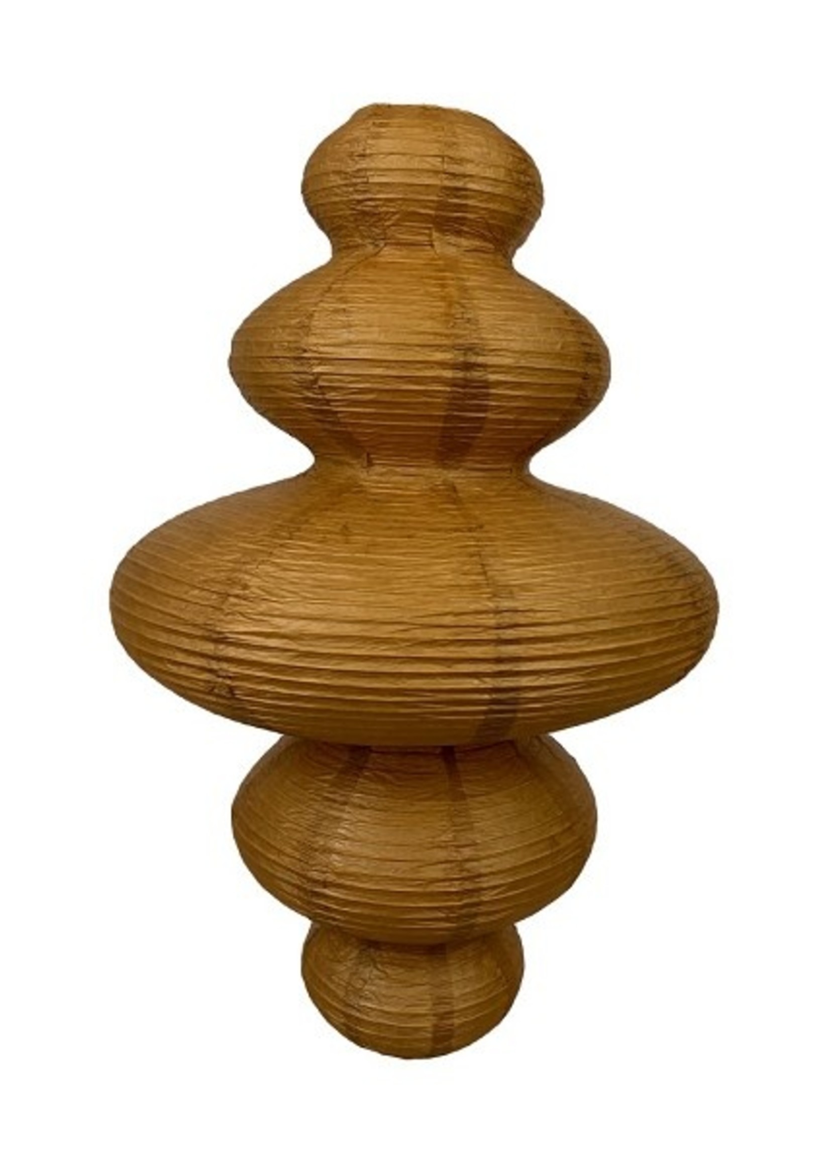 Dijk Natural Collections Lampion papier Ø45x75cm bruin