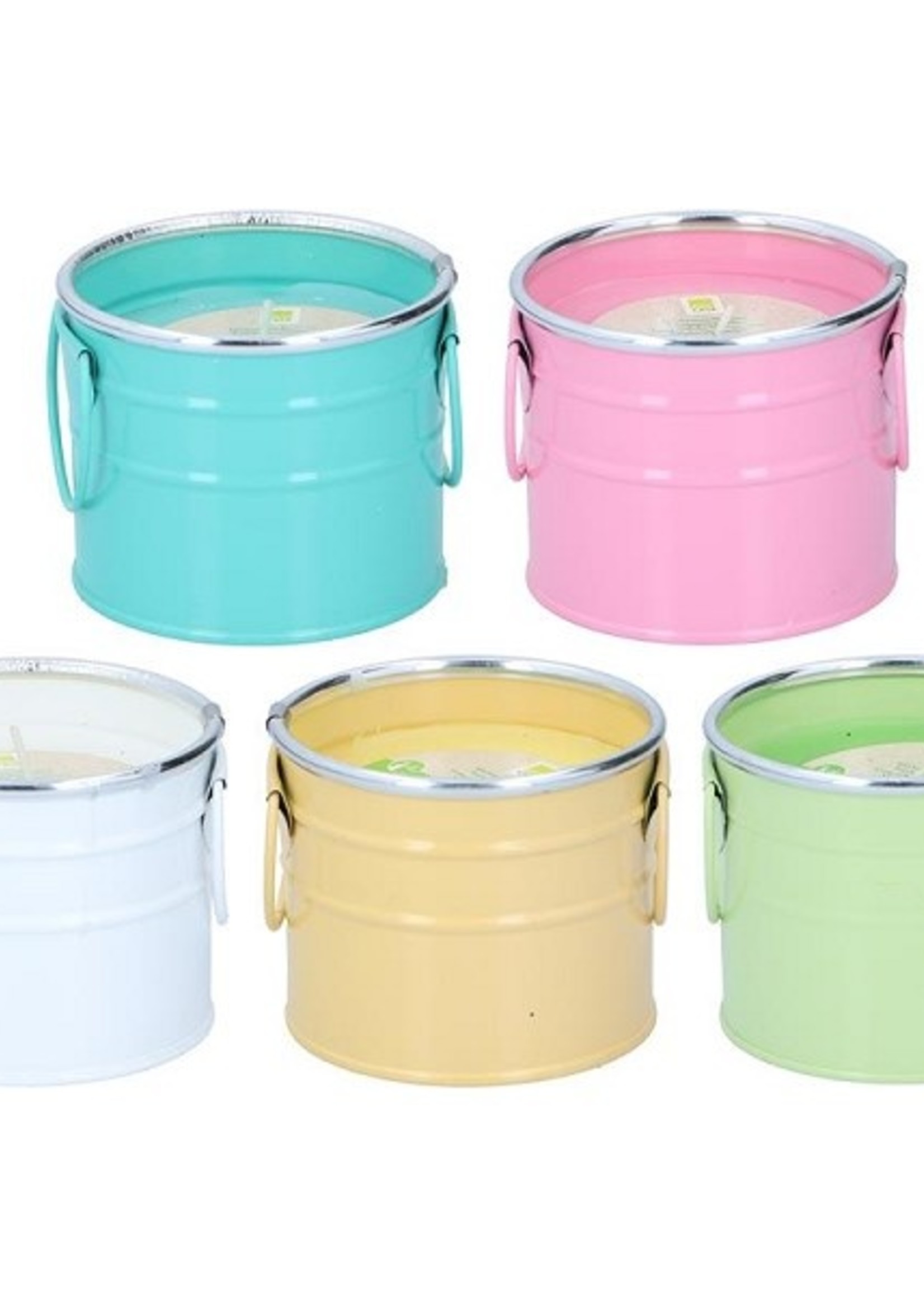 Citronella kaars in emmer Ø14,5x6,8cm