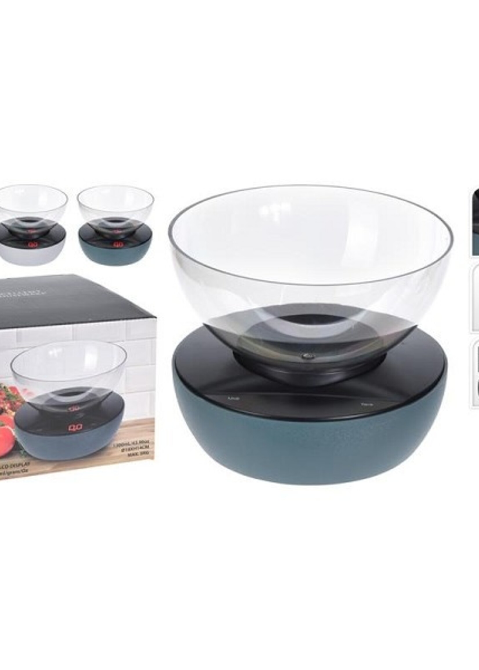 Keukenweegschaal met mengkom