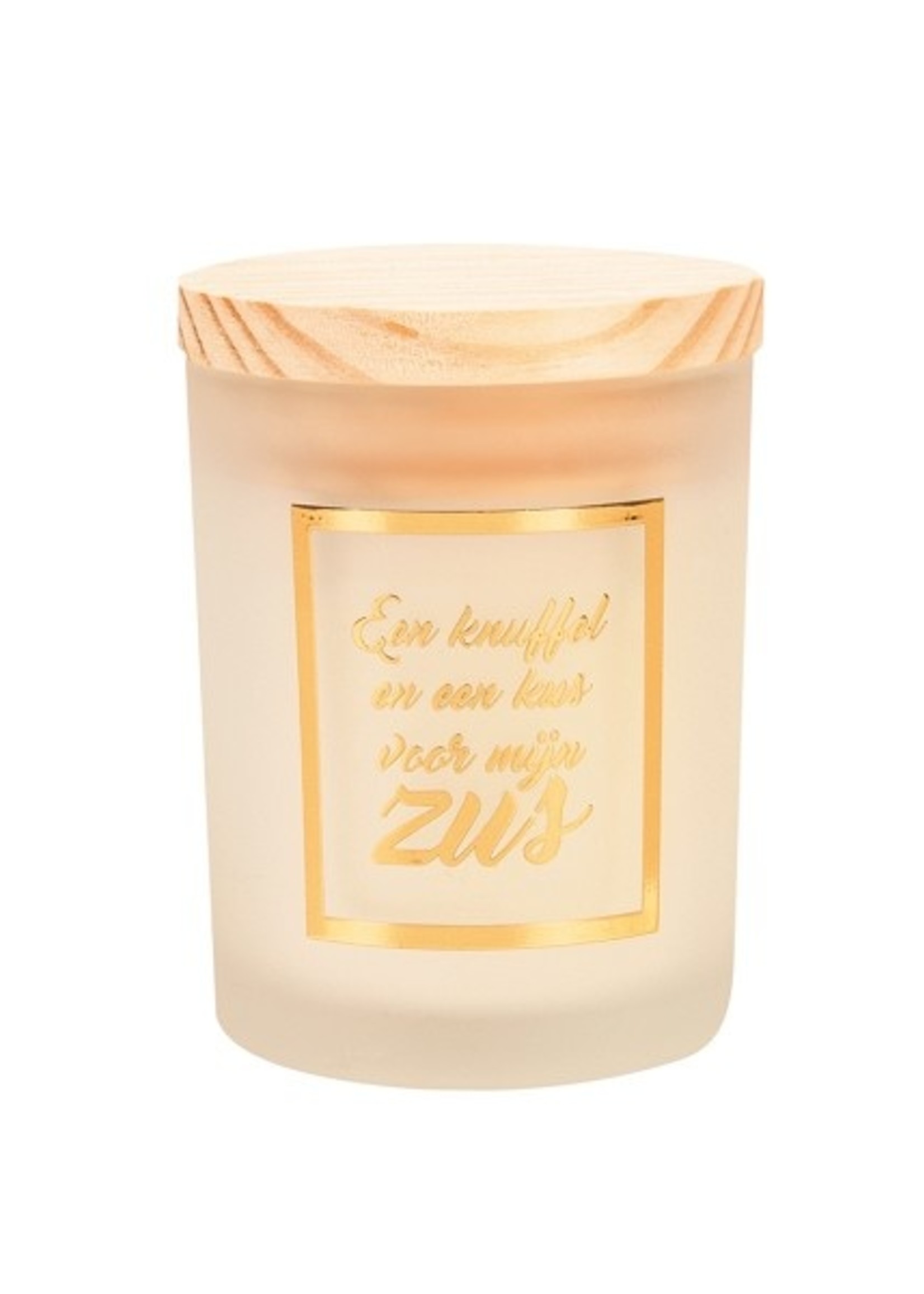 Paperdreams Geurkaars klein goud/wit - Zus