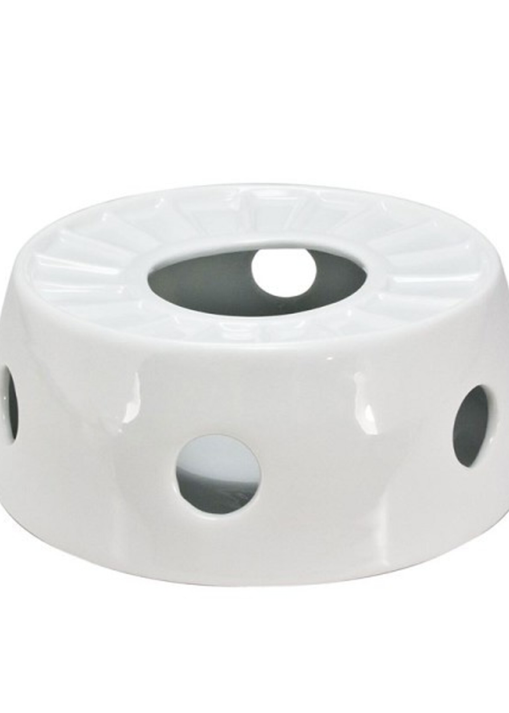 Rechaud porselein Ø14cm wit