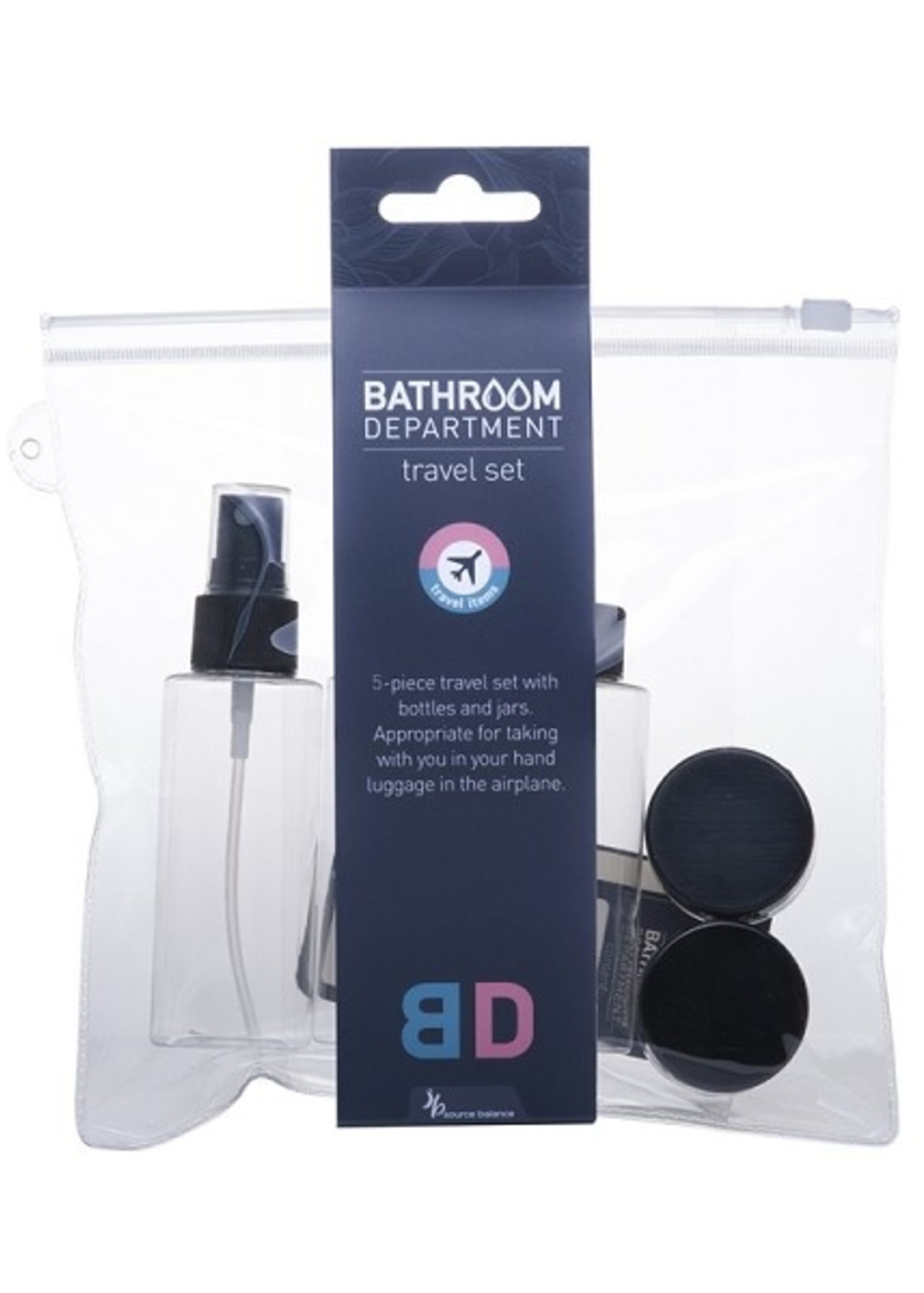 Reisset medium 6-delig in transparante etui