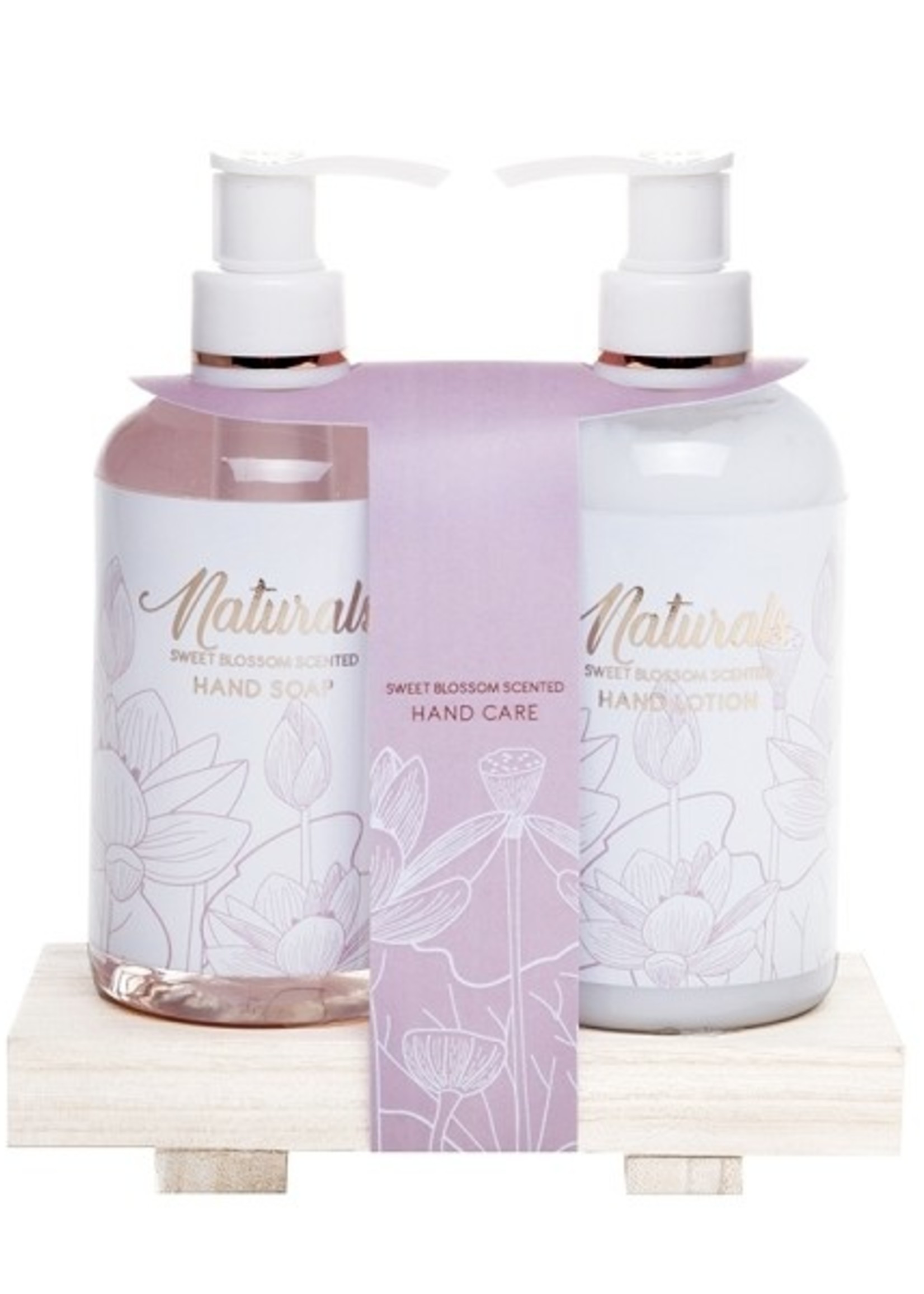 Naturals Sweet Blossom geschenkset handzeep 200ml en handlotion 200ml