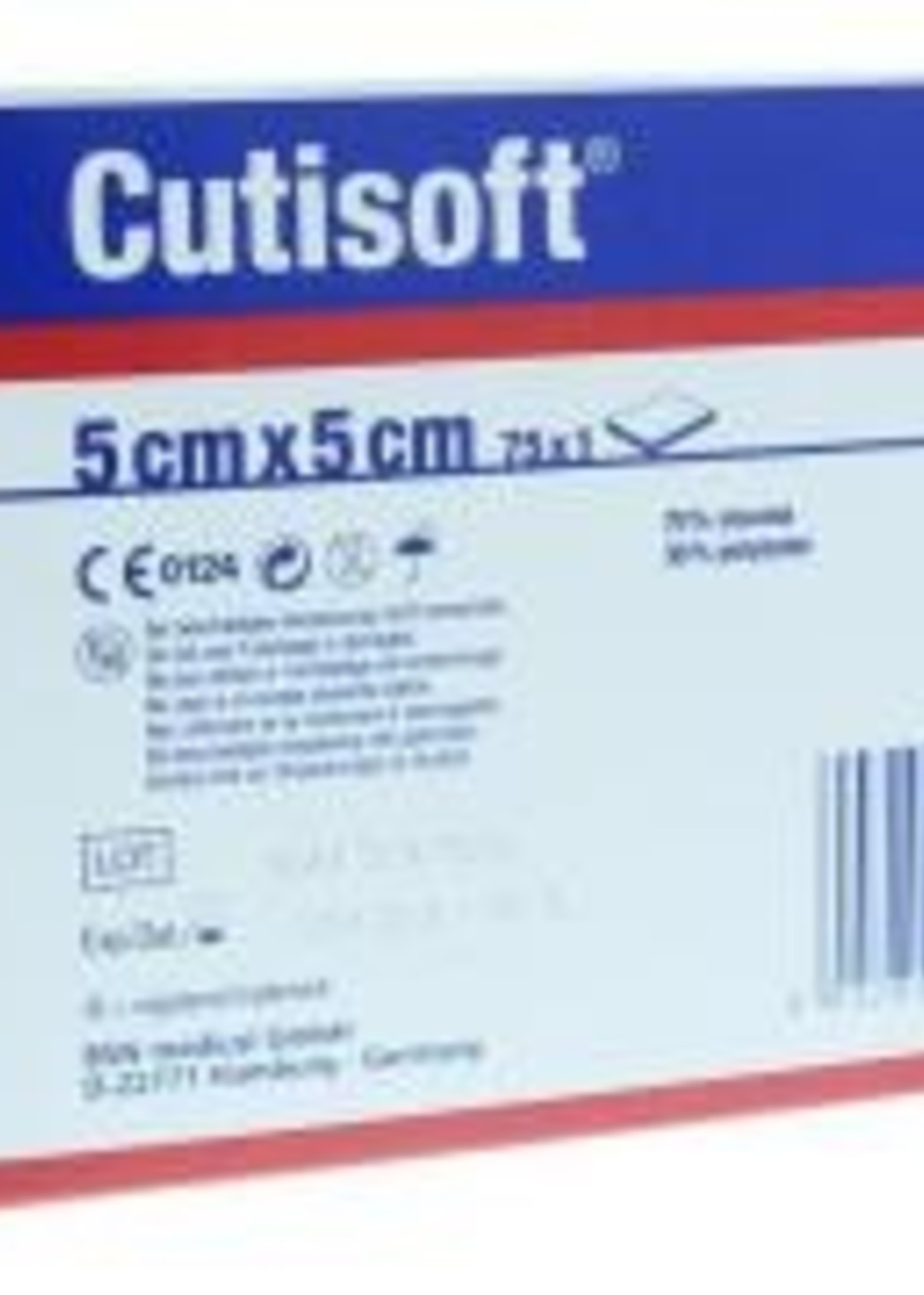 Cutisoft Vliescompressen steriel 5 x 5cm 75st
