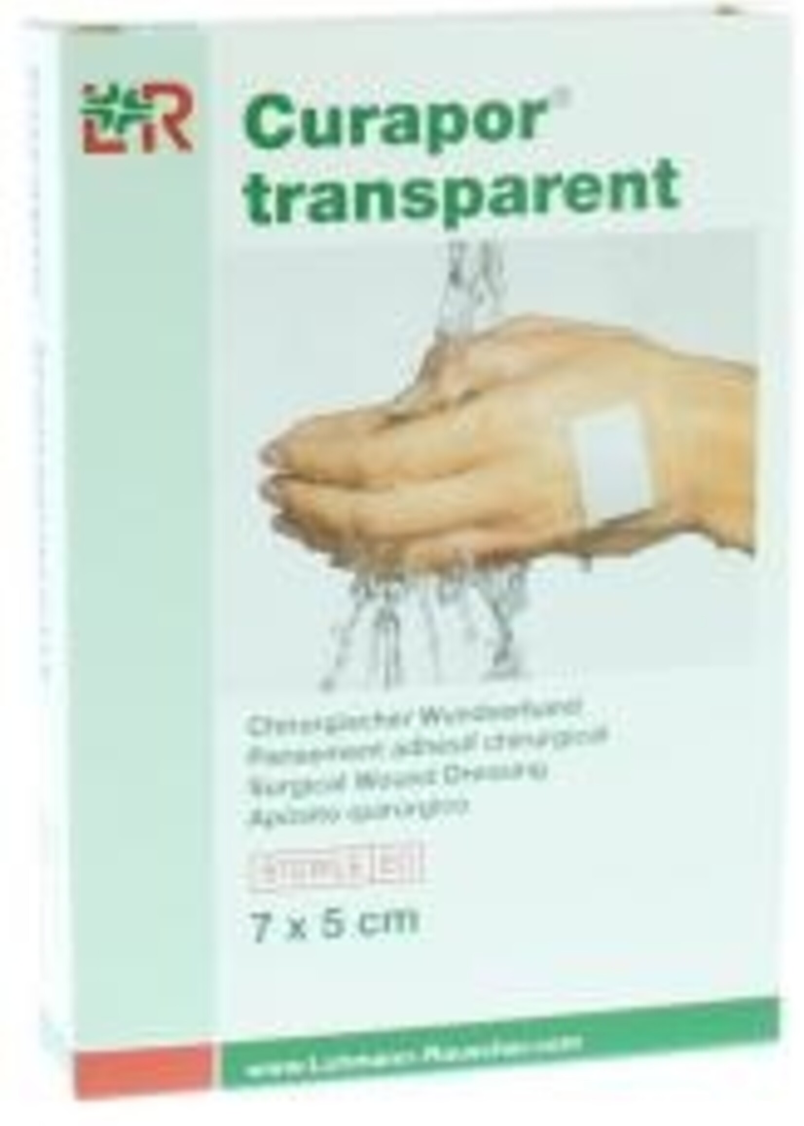 Curapor Transparant 7 x 5 cm steriel 5st