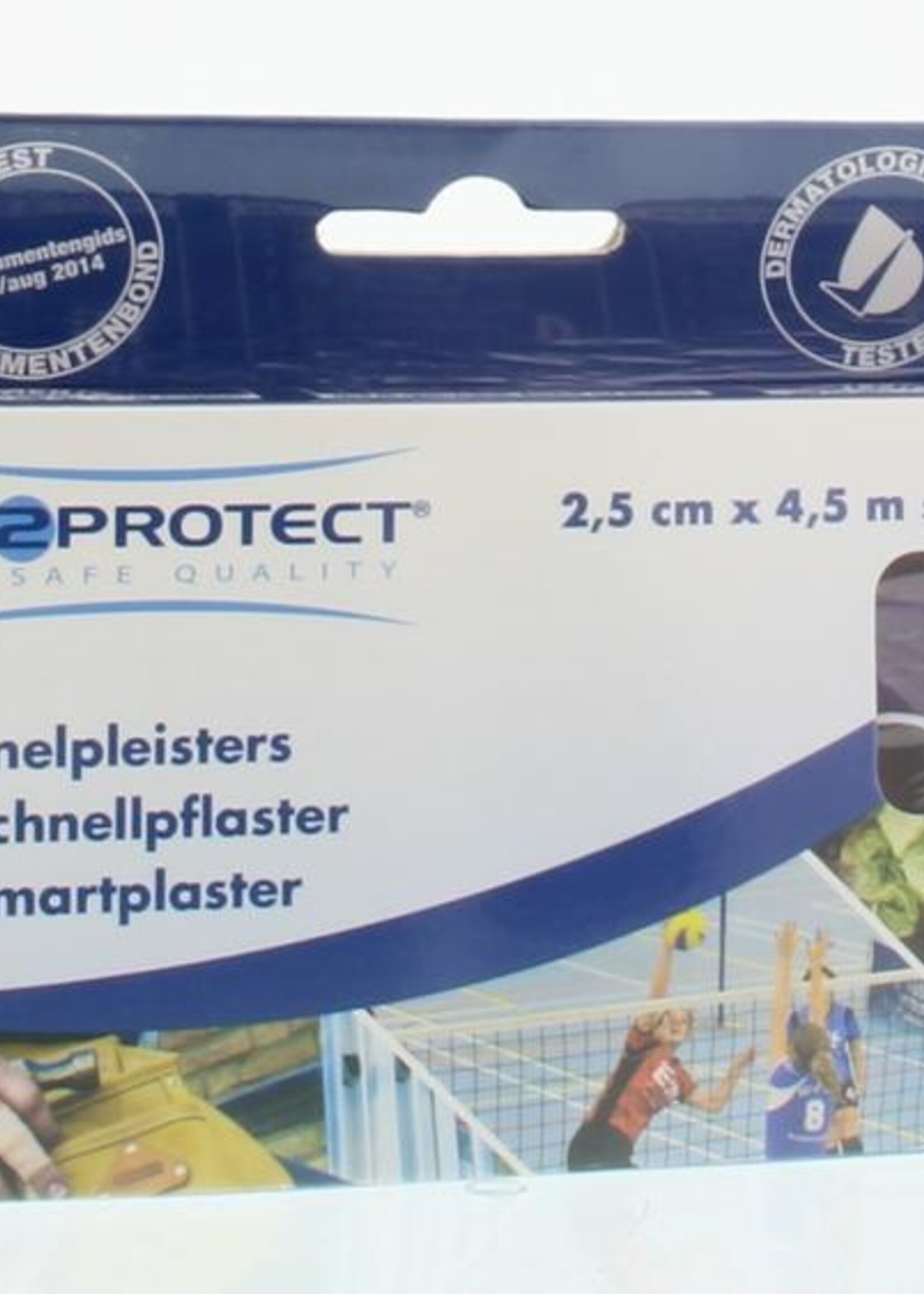 Joy2protect Snelpleisters lila 2.5 cm x 4.5 m 2rol