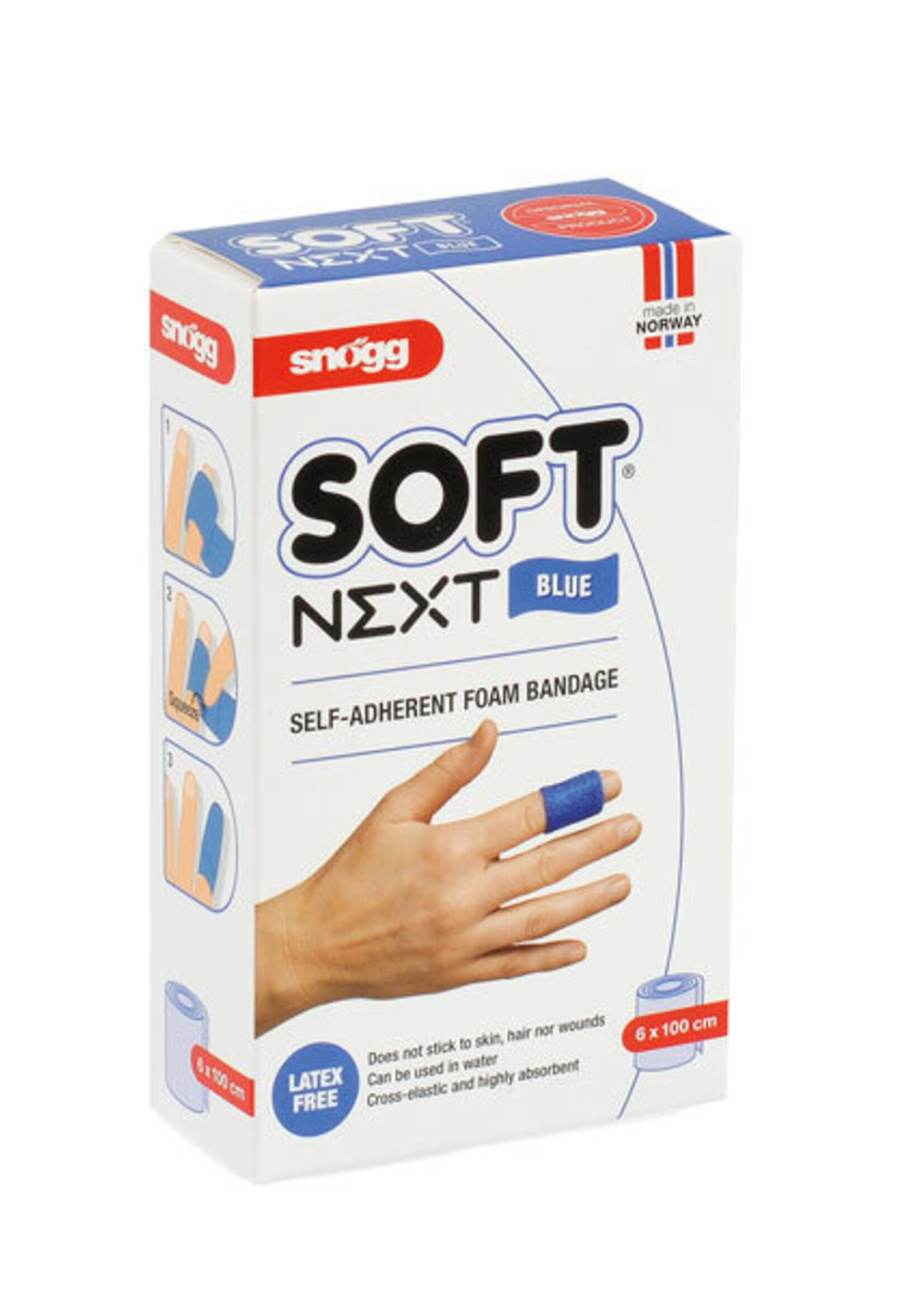 Snogg Soft Next Blauw 1 m x 6 cm 1st