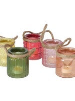 Boltze Home Windlicht Trax glas Ø8xh9cm per stuk