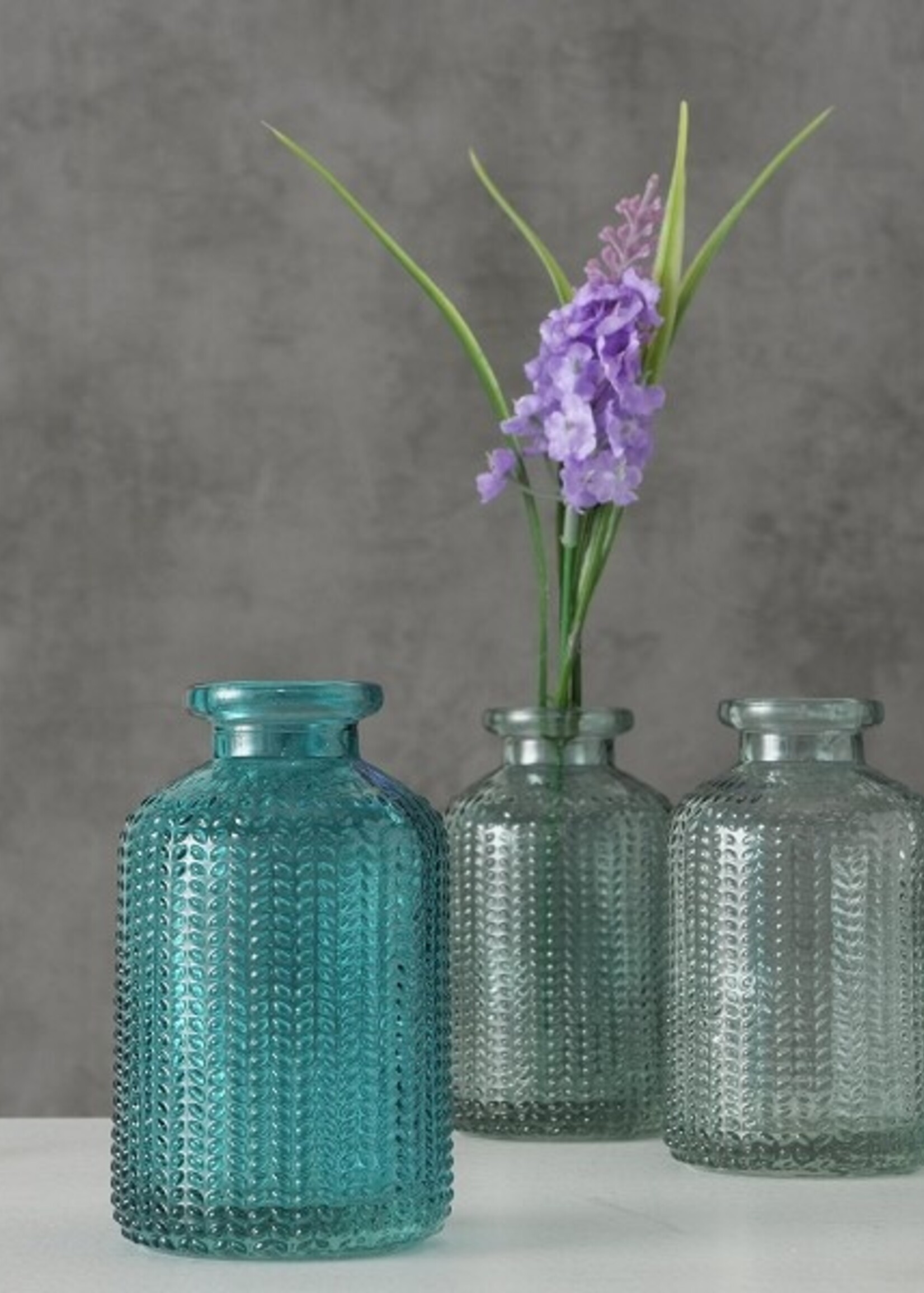 Boltze Home Vaas Merula 3-delige set Ø6xh10cm groen