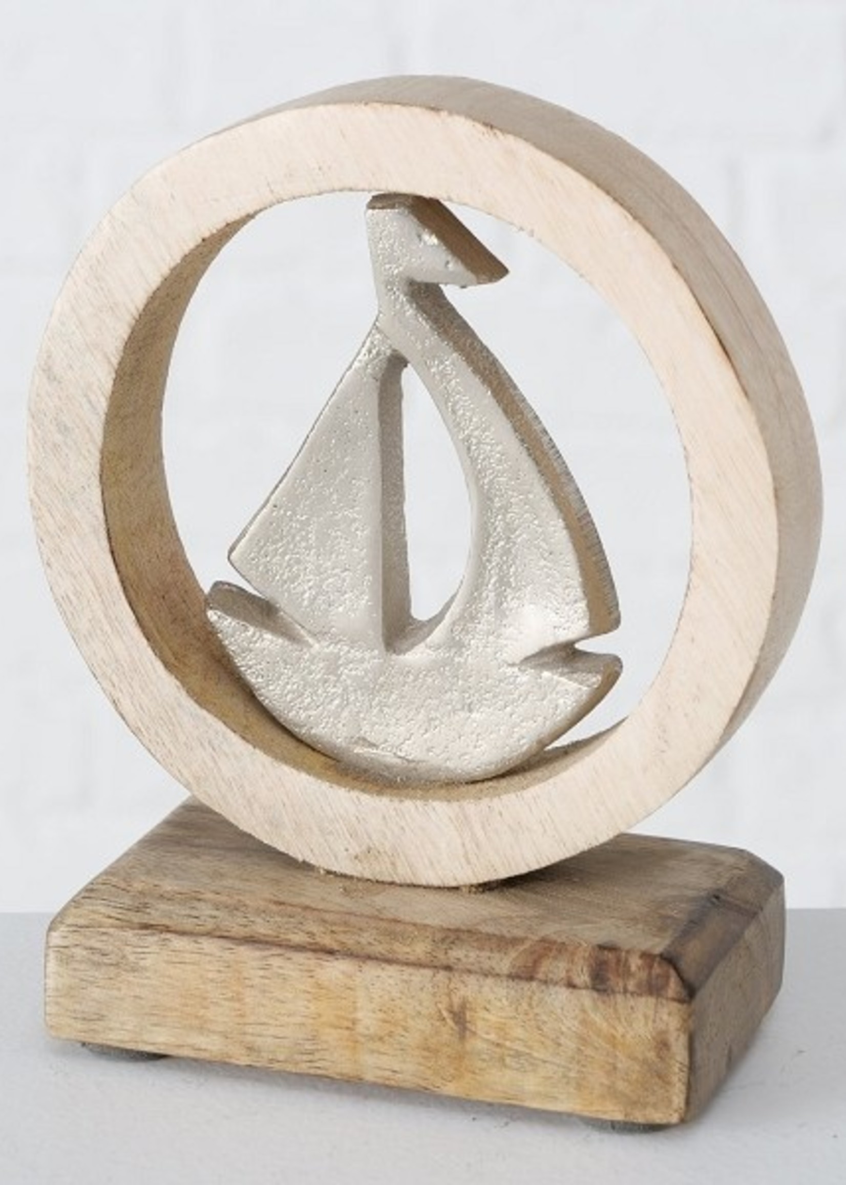 Boltze Home Decoratief object Hellen 11x5xh16cm zeilboot of anker per stuk