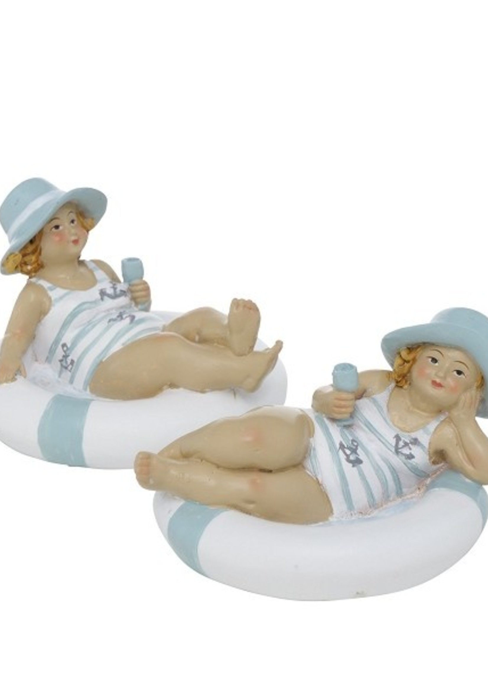 Boltze Home Zwemfiguur Moin kunsthars 11xh7cm per stuk