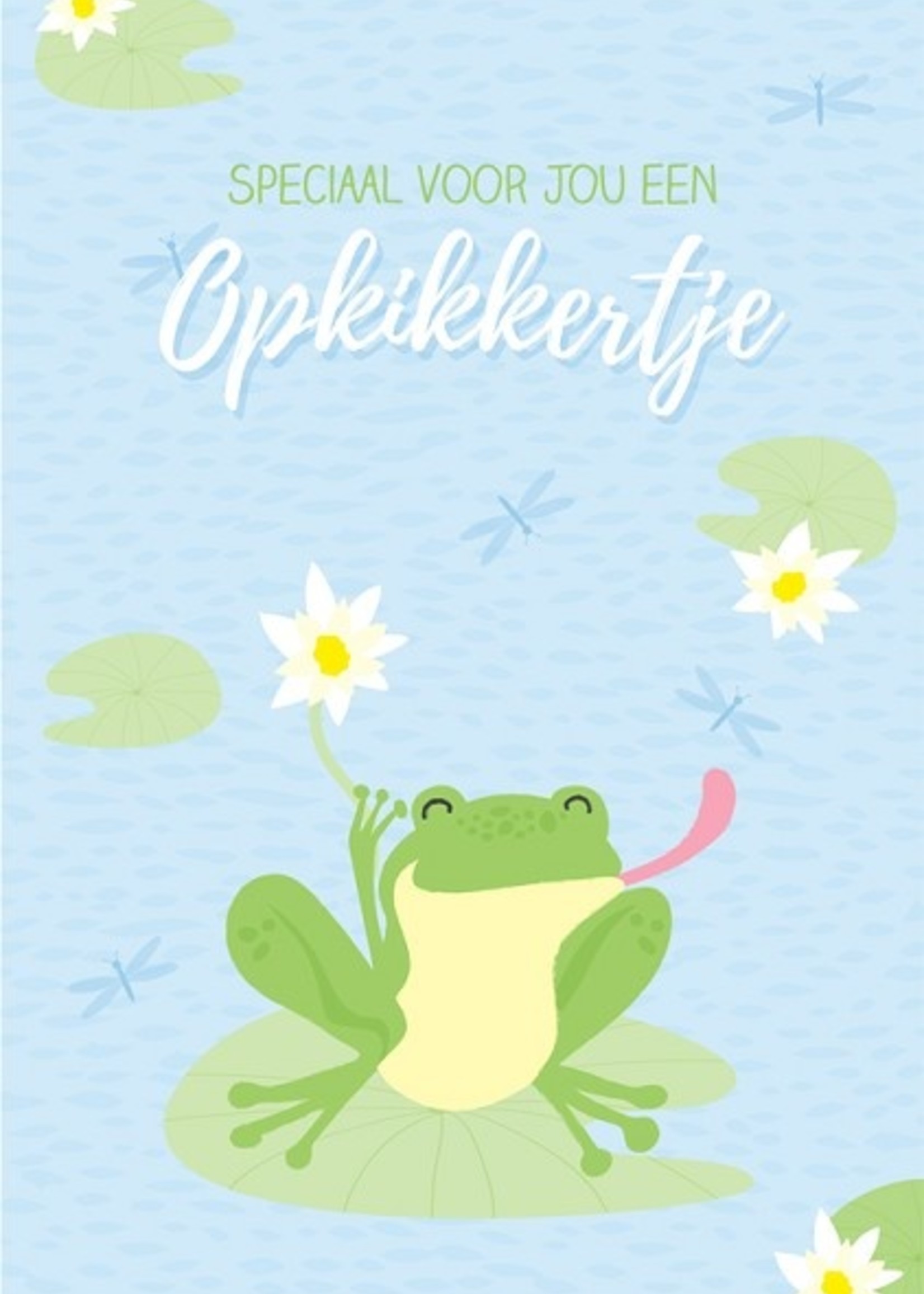 Wenskaarten Opkikker pakje a 10 stuks met envelop