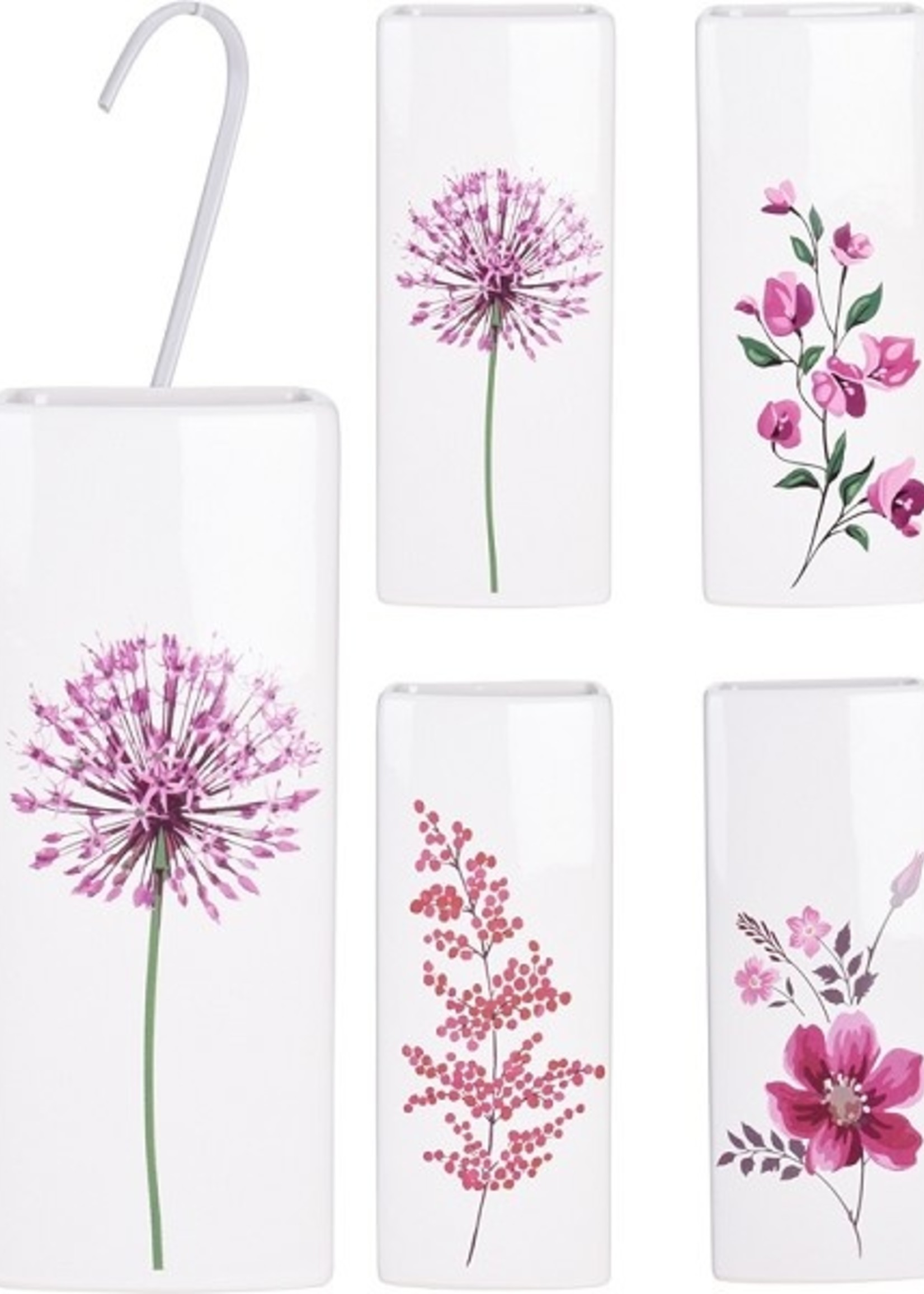 Waterverdamper porselein bloemmotief 20,5cm