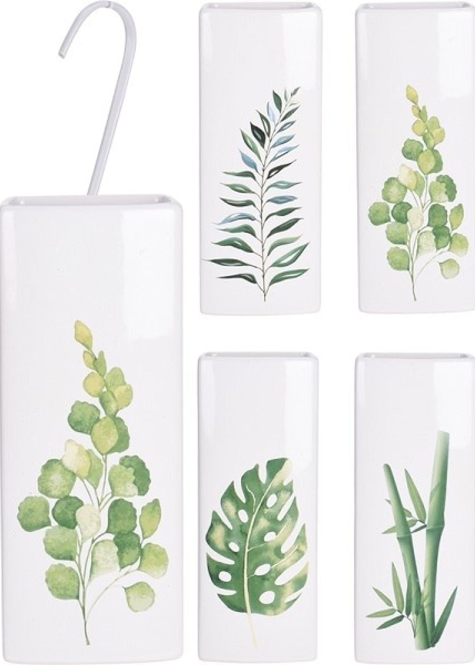 Waterverdamper porselein plantmotief 20,5cm