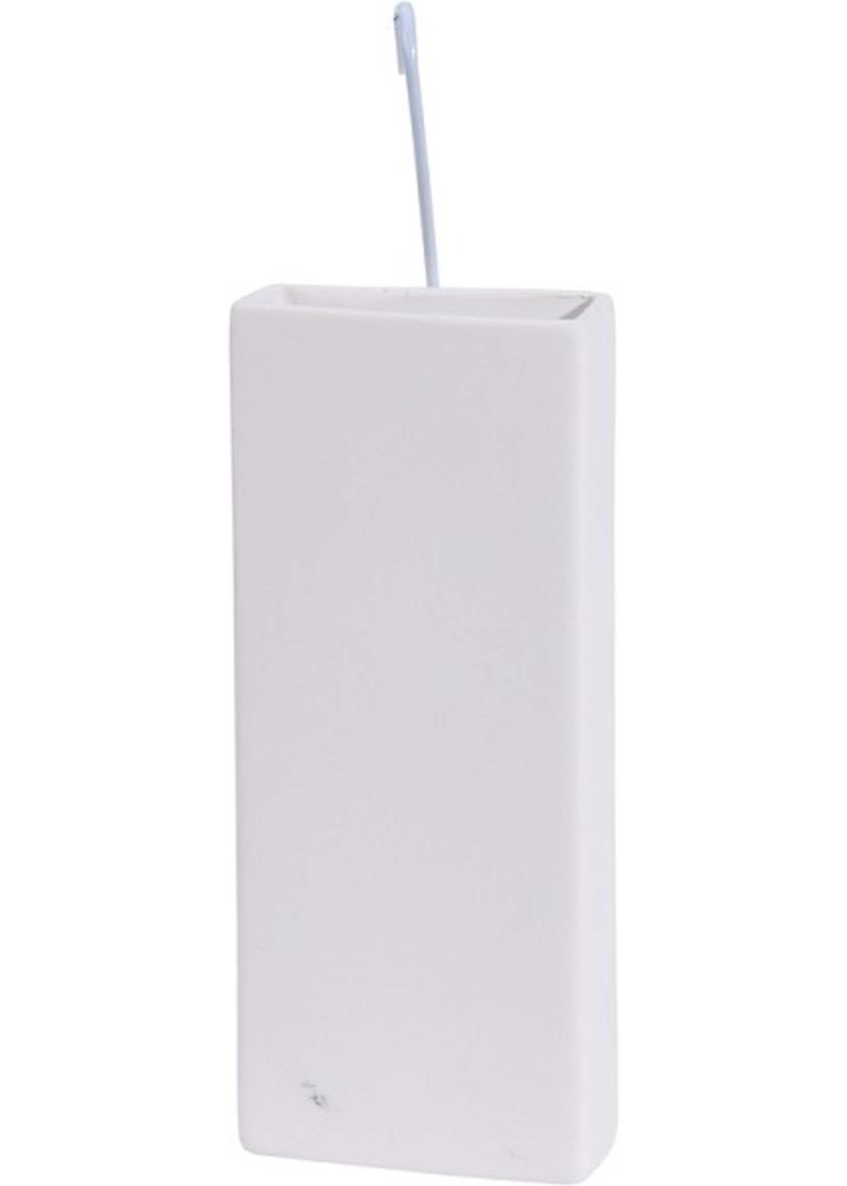 Waterverdamper porselein blanco 20x8x3,5cm