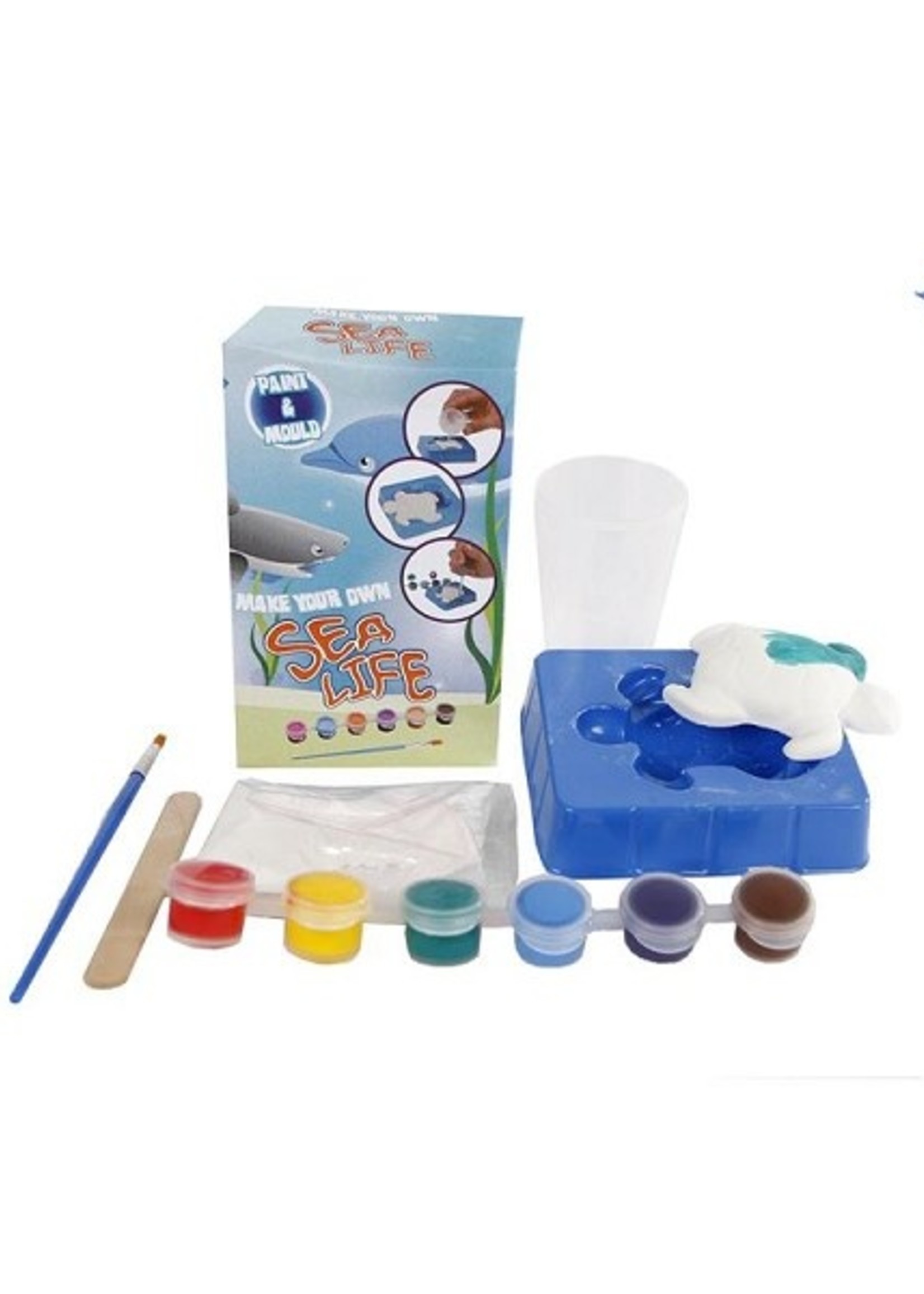 Sealife maak je eigen gips zeedier en schilder het