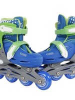 Street Rider Inline skates hardboot blauw verstelbaar maat 26-29 abec 7