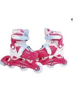 Street Rider Inline skates hardboot roze verstelbaar maat 26-29 abec 7