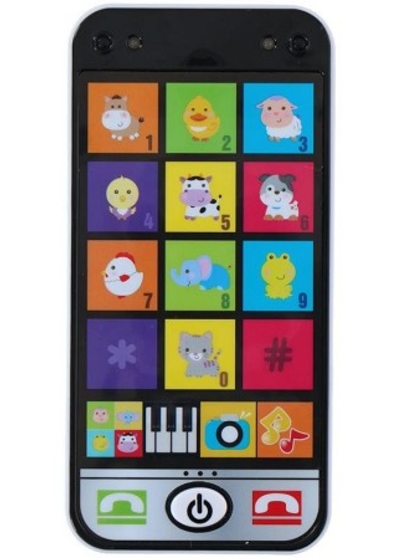 Kinder Smartphone met licht en geluid 6,6x13,5cm