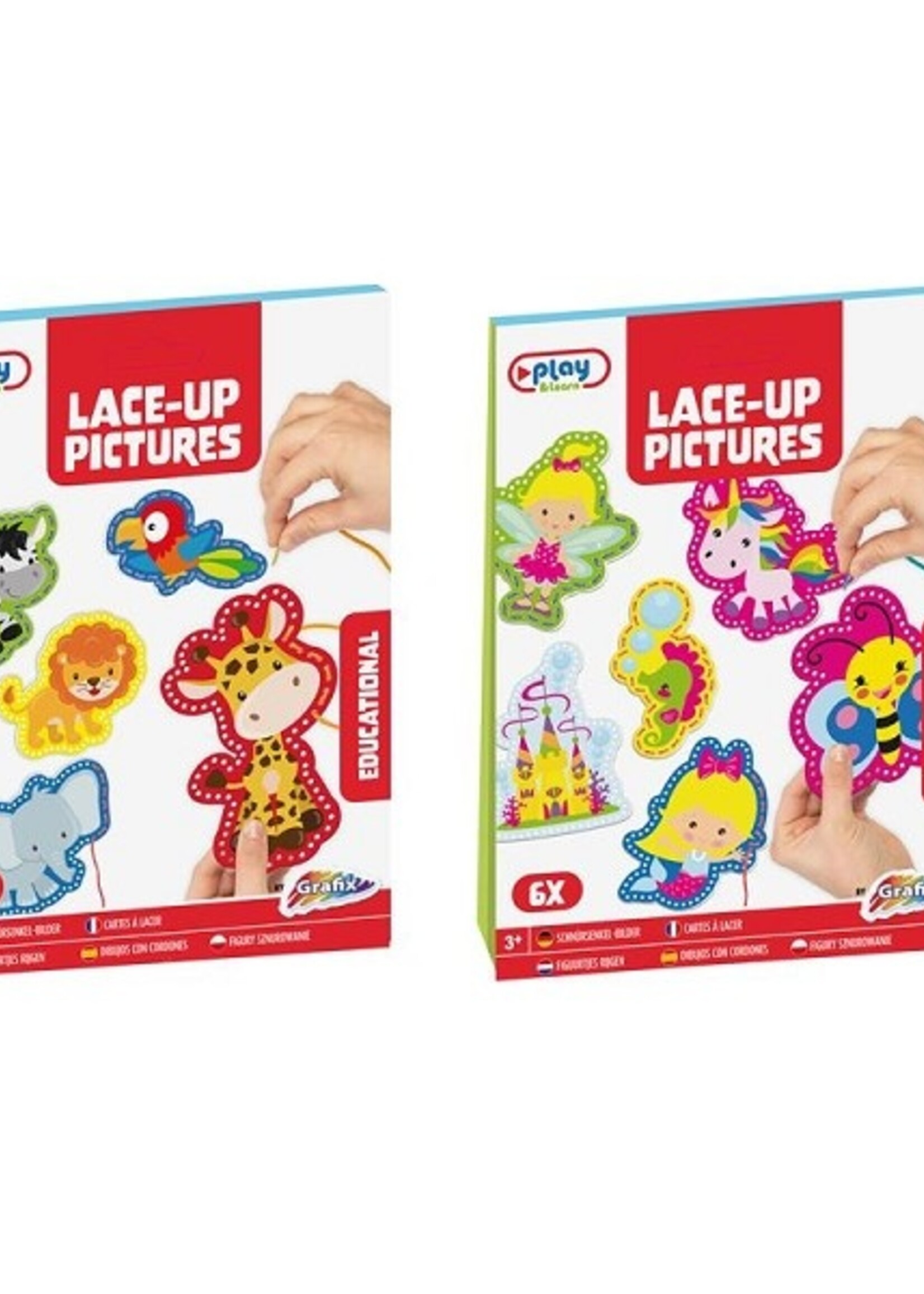 Grafix Rijgfigurenset 6 stuks