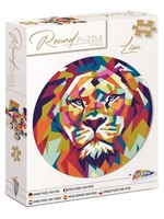 Grafix Ronde Puzzel Leeuw 1000 stukjes Ø68cm