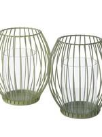 Boltze Home Windlicht Ridges metaal Ø14xh16cm