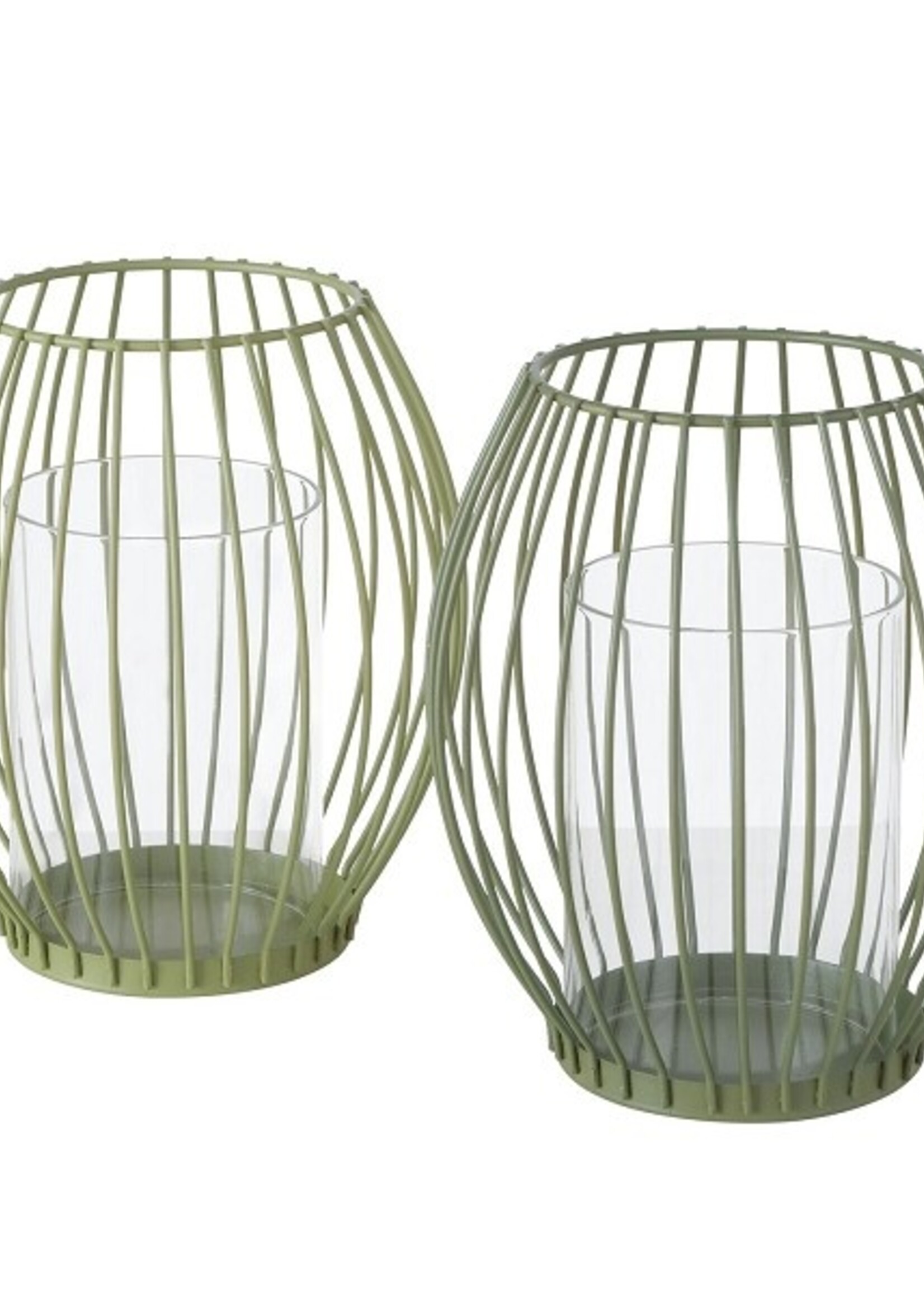 Boltze Home Windlicht Ridges metaal Ø14xh16cm