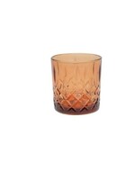 Whiskeyglas/drinkglas 345ml amber Ø8,1xh8,3cm doos a 6 stuks ( ook als theelichthouder te gebruiken )
