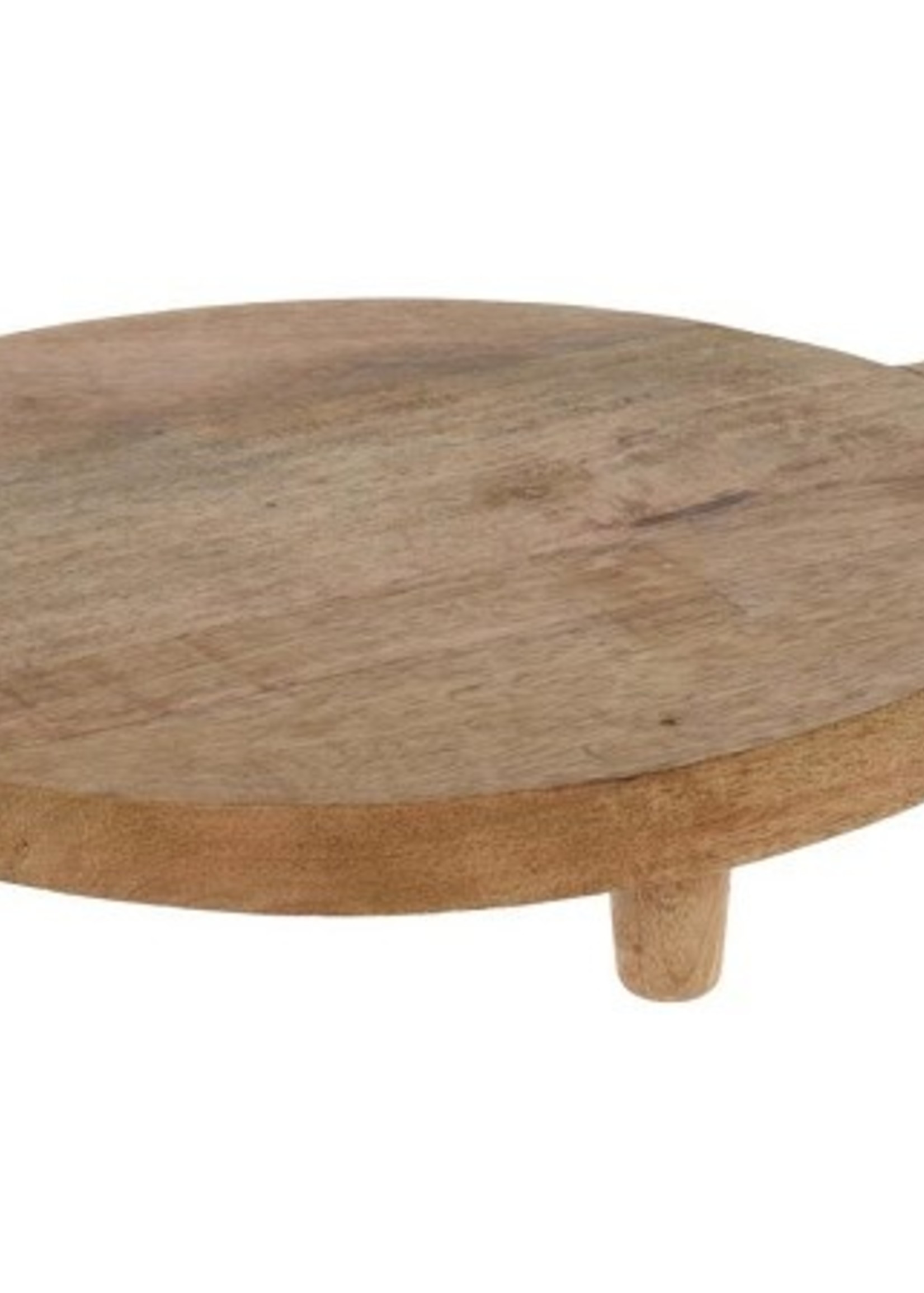 Serveerplank mangohout rond Ø30x39cm