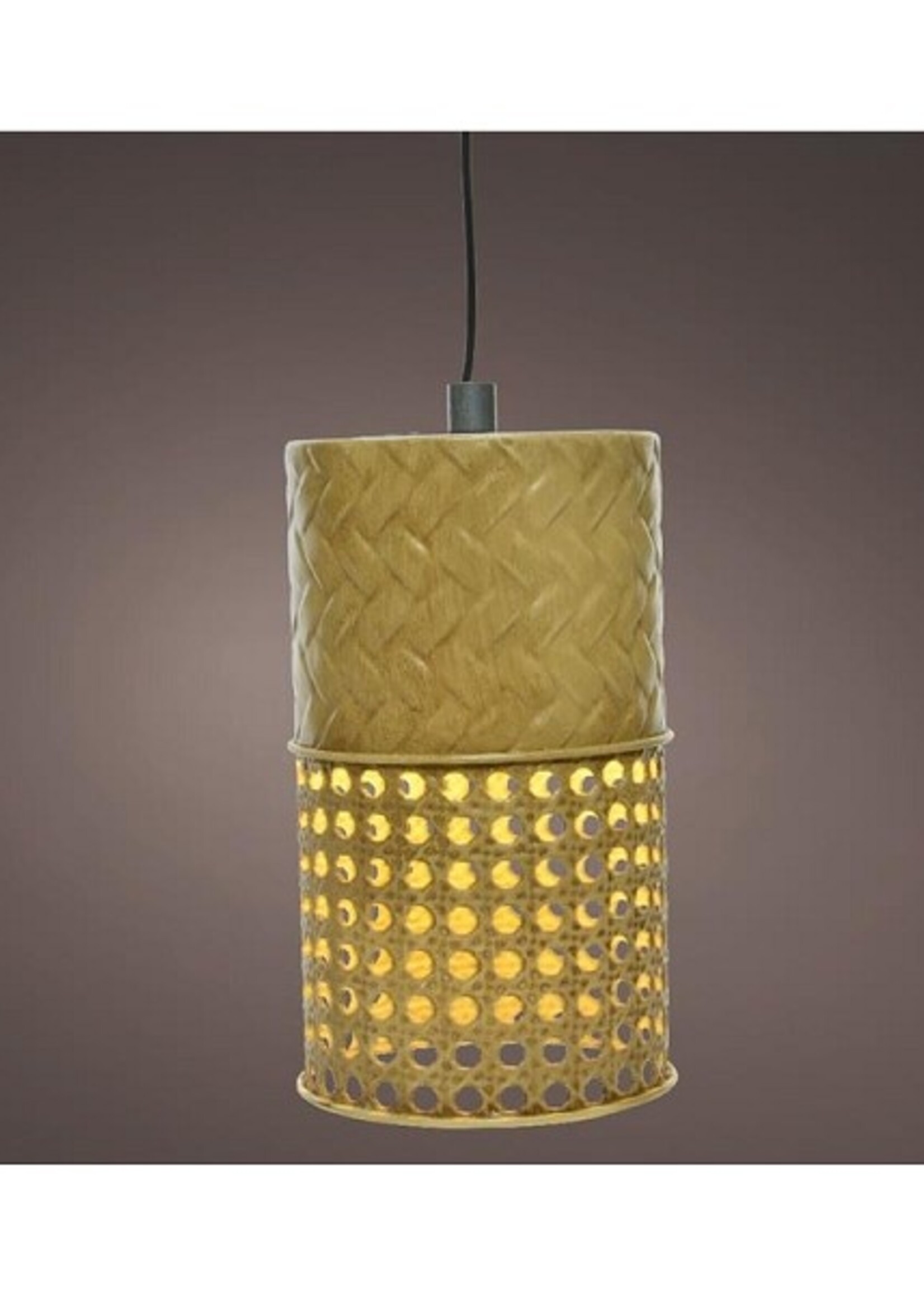 LED Solar hanging light Ø11-H18cm metaal Warmwit