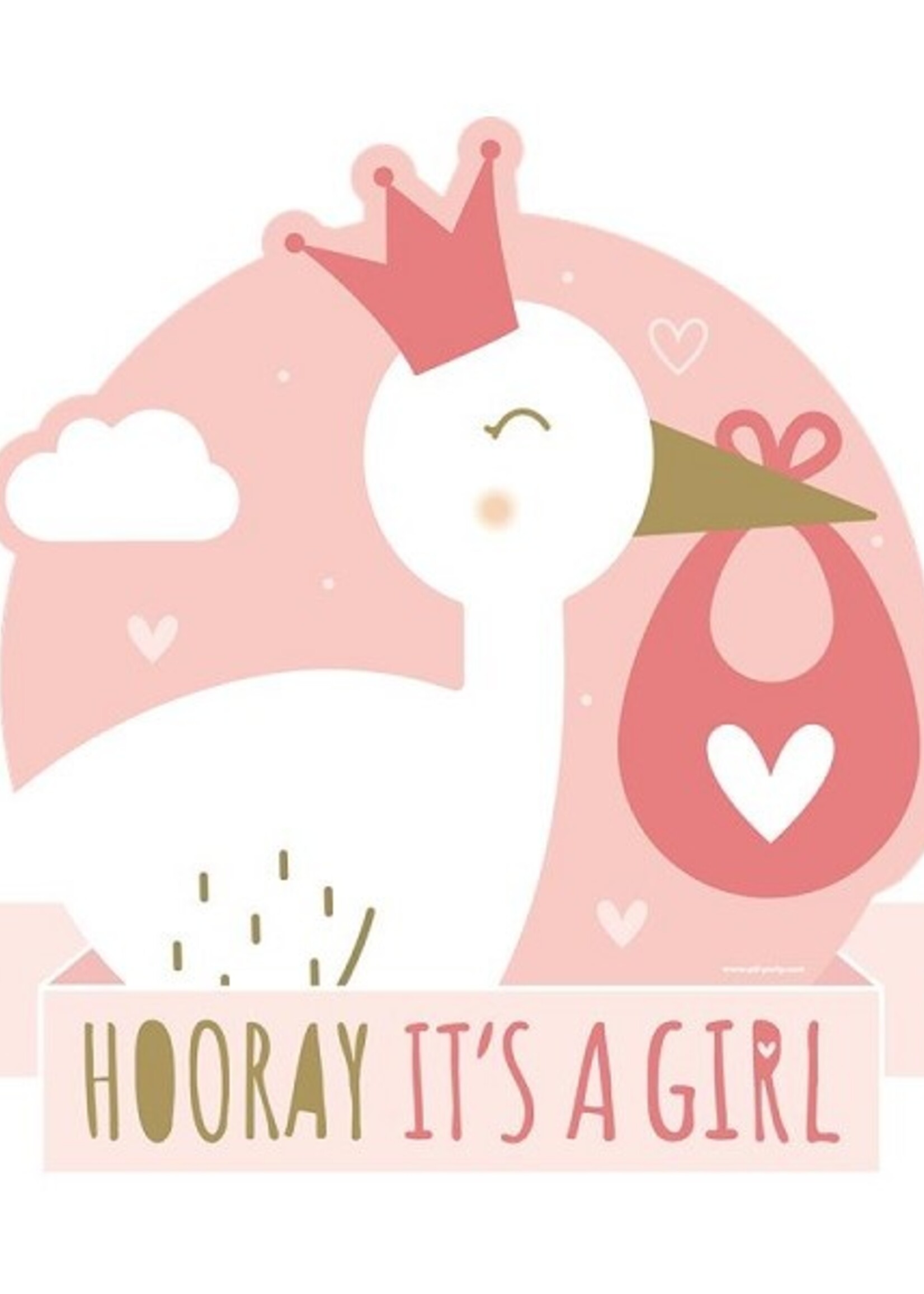 Paperdreams Huldeschild - Newborn baby girl