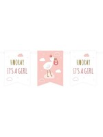 Paperdreams Vlag banner - Newborn baby girl