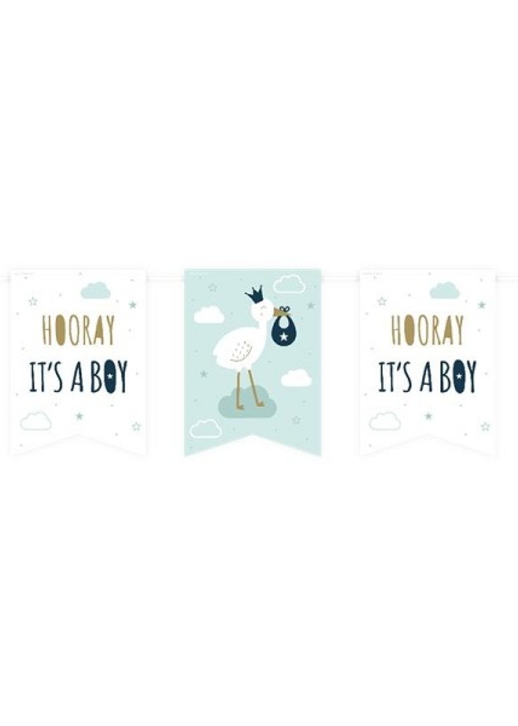 Paperdreams Vlag banner - Newborn baby boy