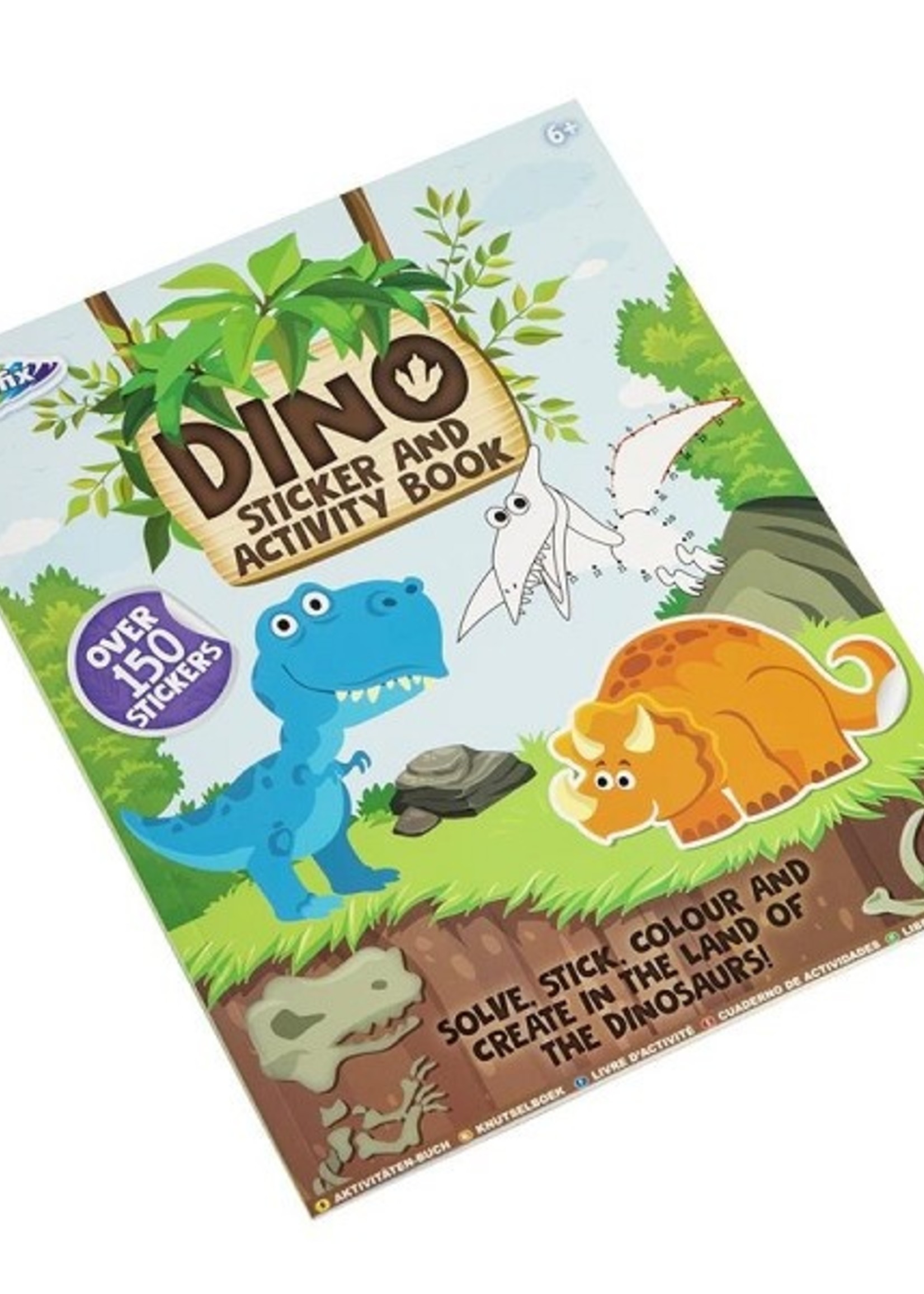 Grafix Dino Activiteit- en stickerboek 24 blz