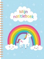 Deltas Mijn notitieboek Unicorn blue 19x15cm 112blz