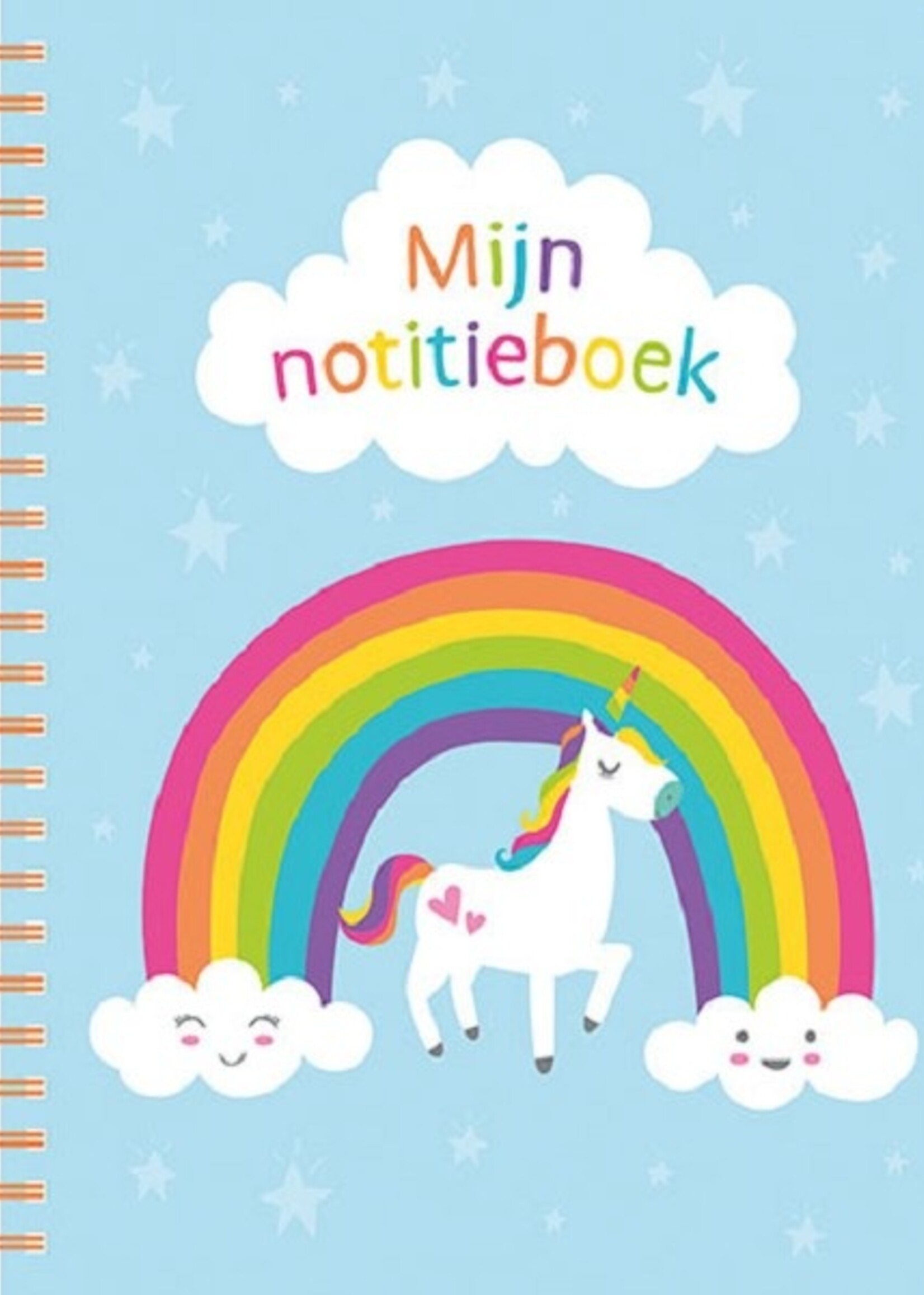 Deltas Mijn notitieboek Unicorn blue 19x15cm 112blz