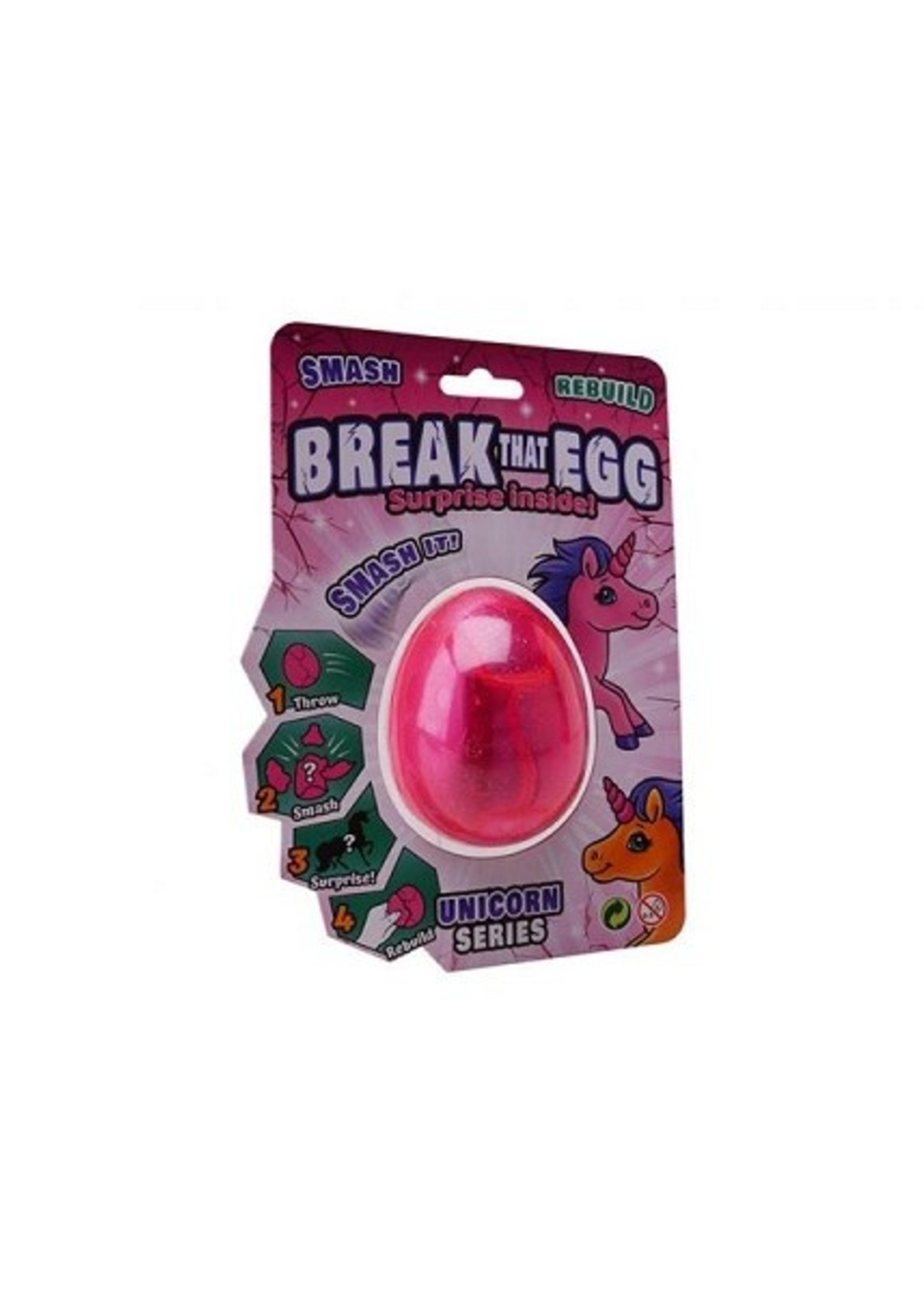 John Toy Break that egg - Eenhoorn surprise ei Afmeting artikel LxBxH 15,5 x 6 x 20cm