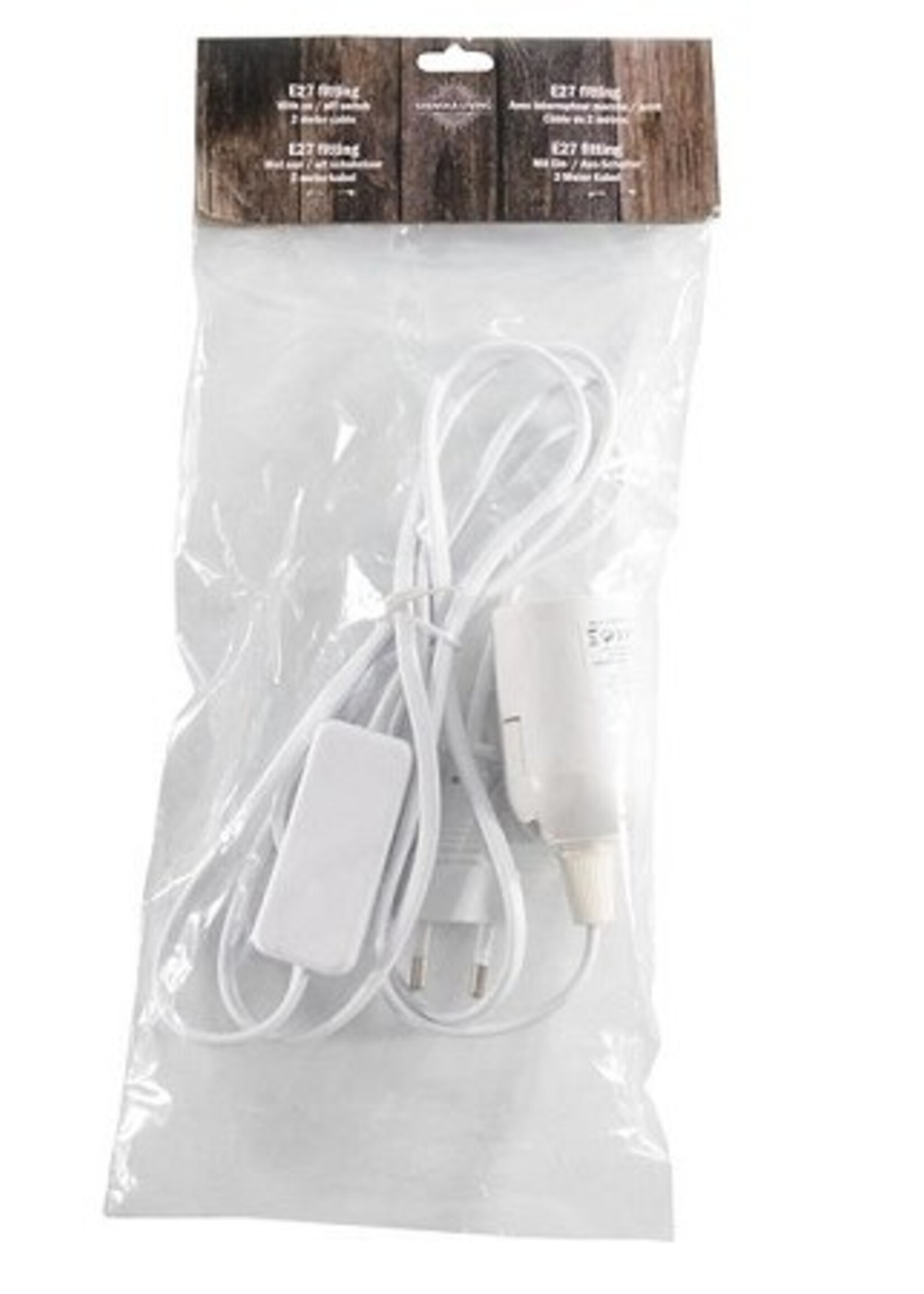 E27 fitting lamphouder met schakelaar 2M