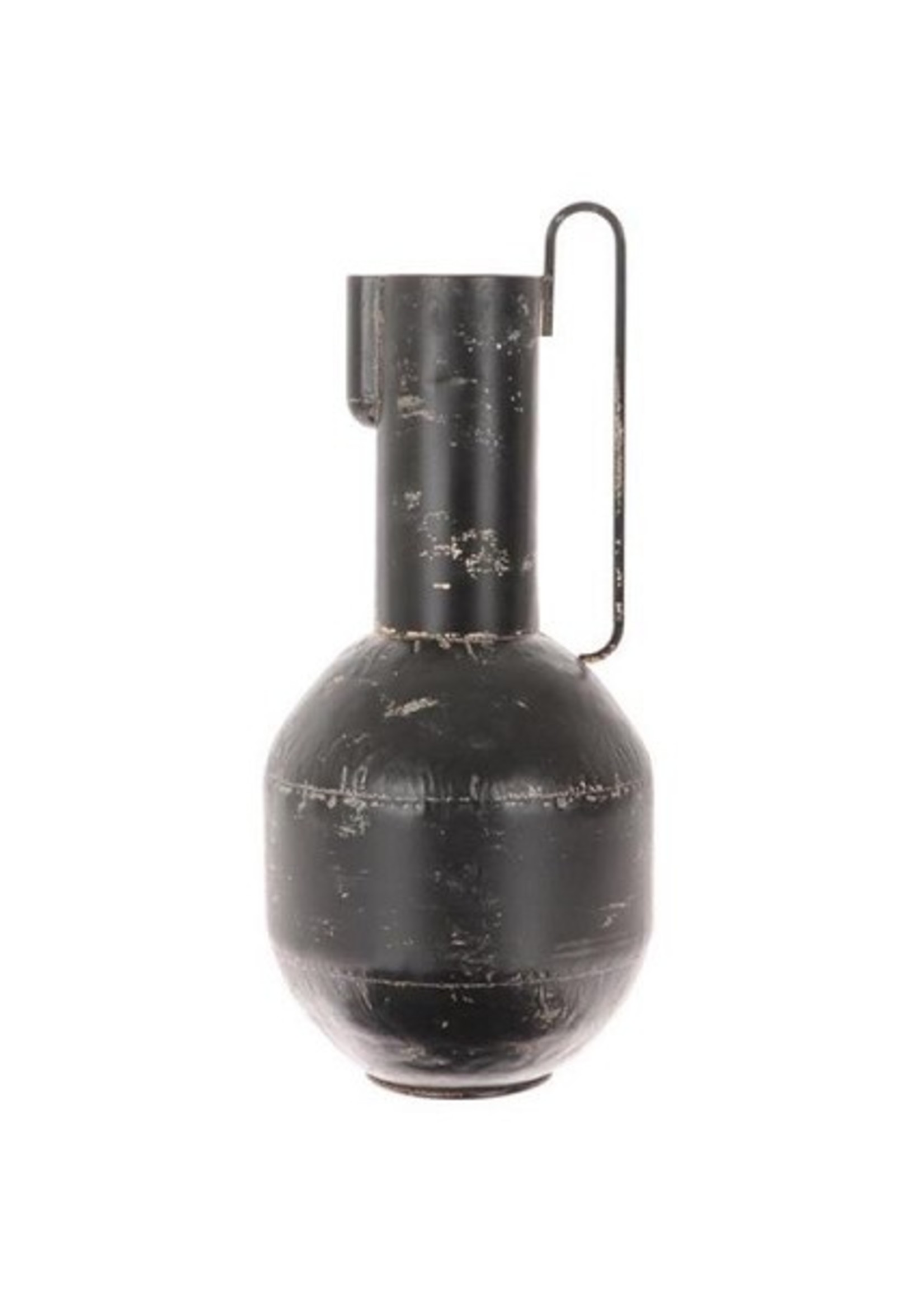 Vaas Gingda met oor Ø23xh50cm antiek